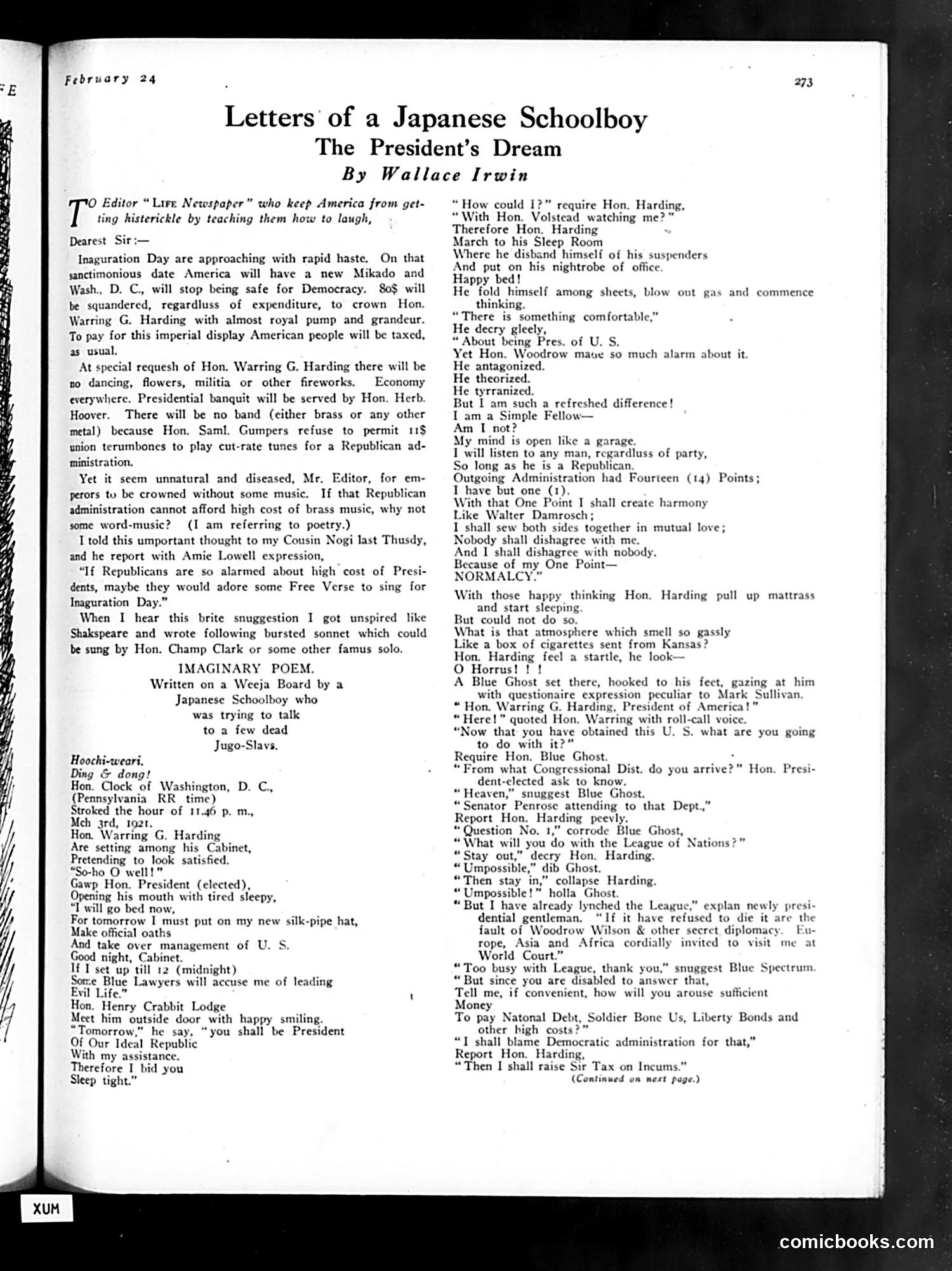 Life — February 24, 1921 — page 11 of 32