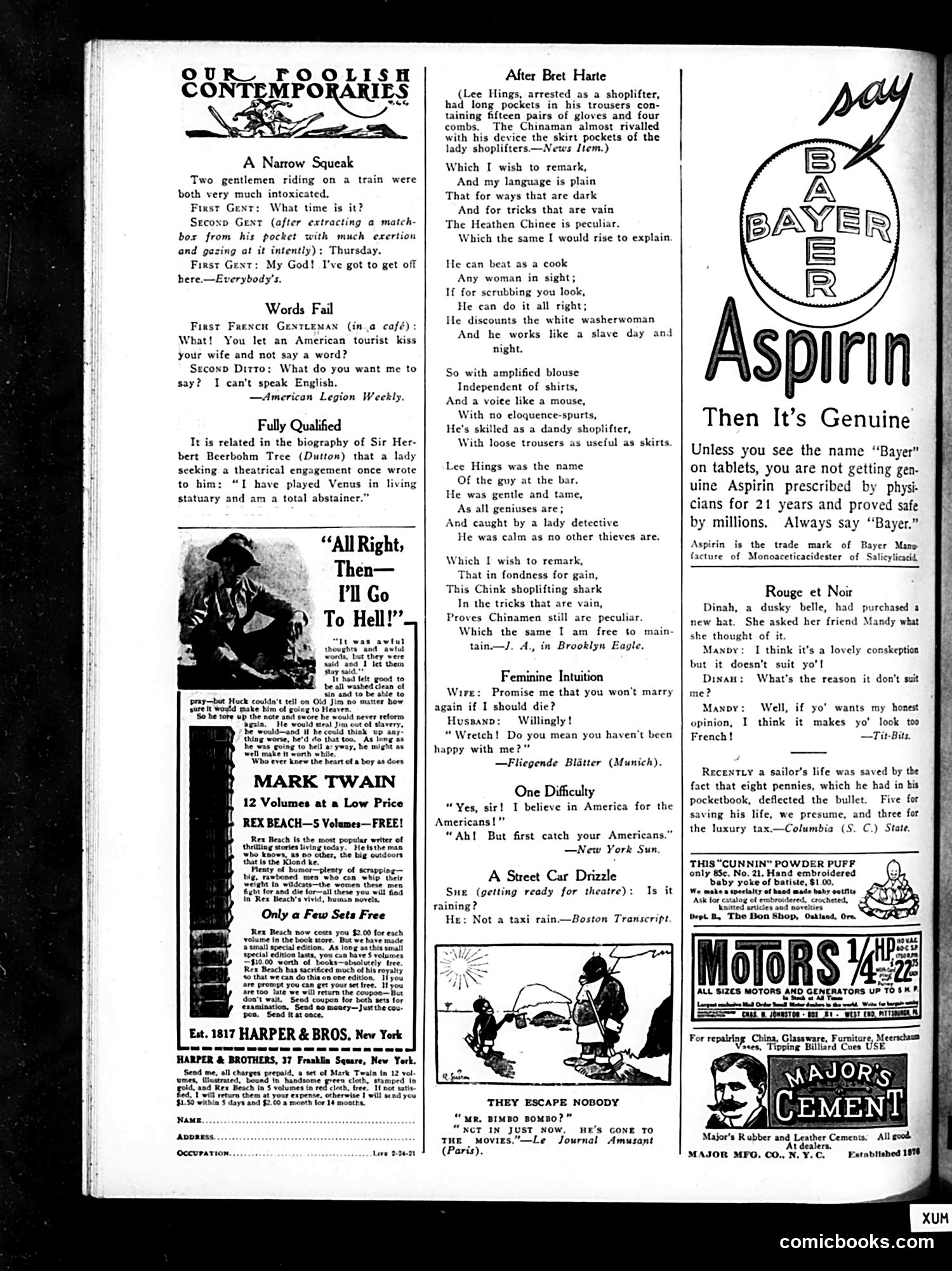 Life — February 24, 1921 — page 32 of 32