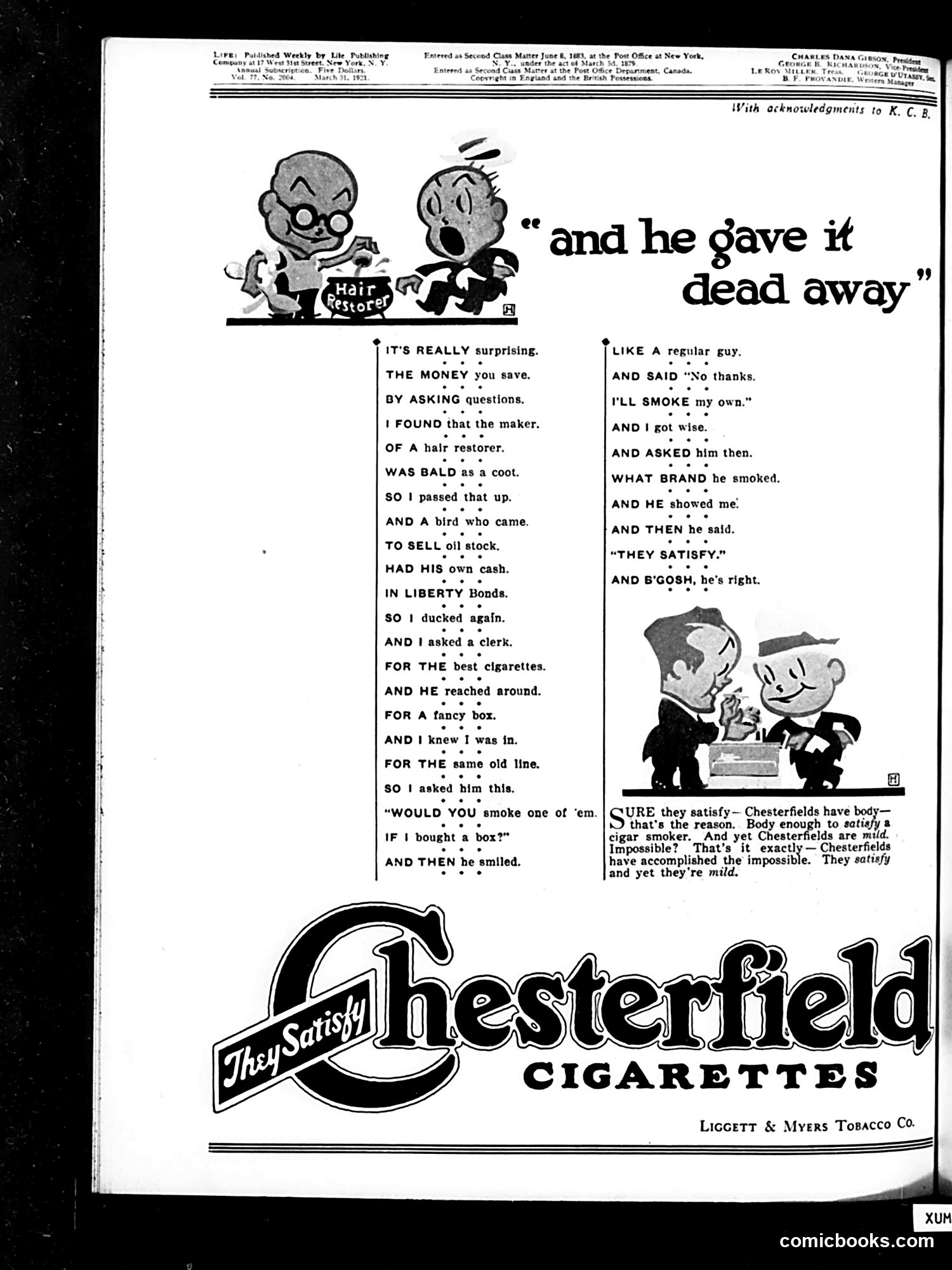 Life — March 31, 1921 — page 2 of 34