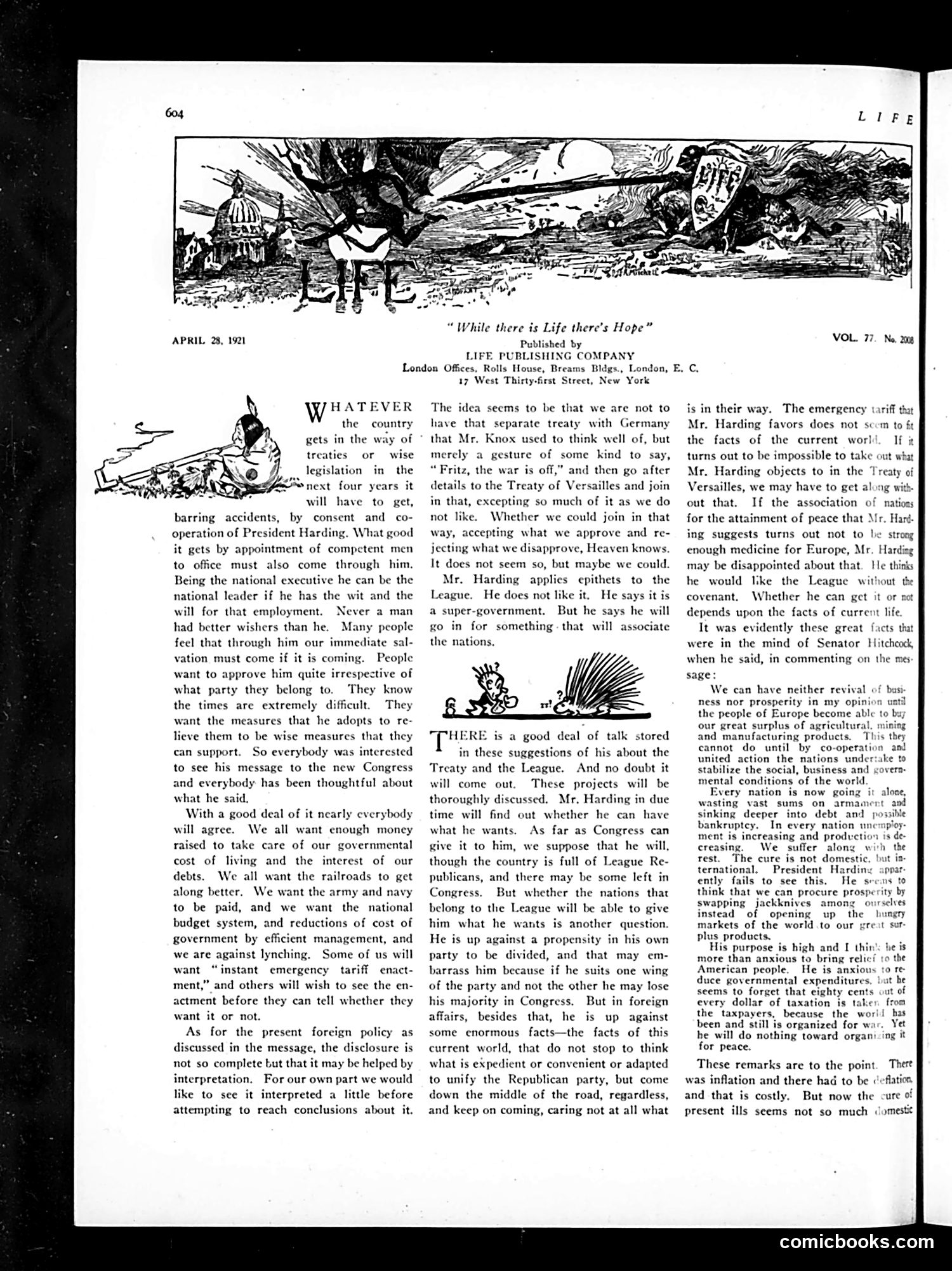 Life — April 28, 1921 — page 16 of 36