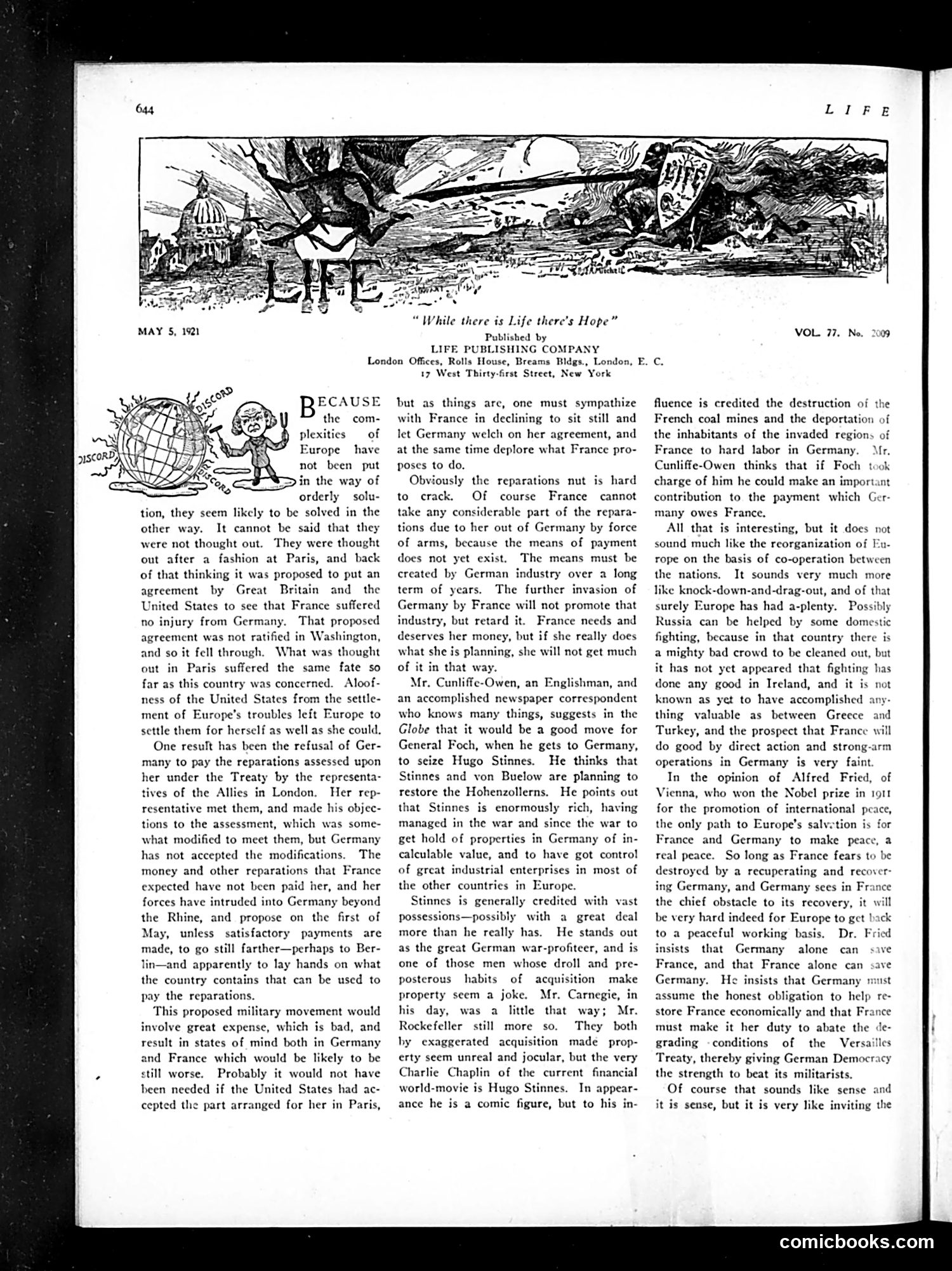 Life — May 5, 1921 — page 22 of 46