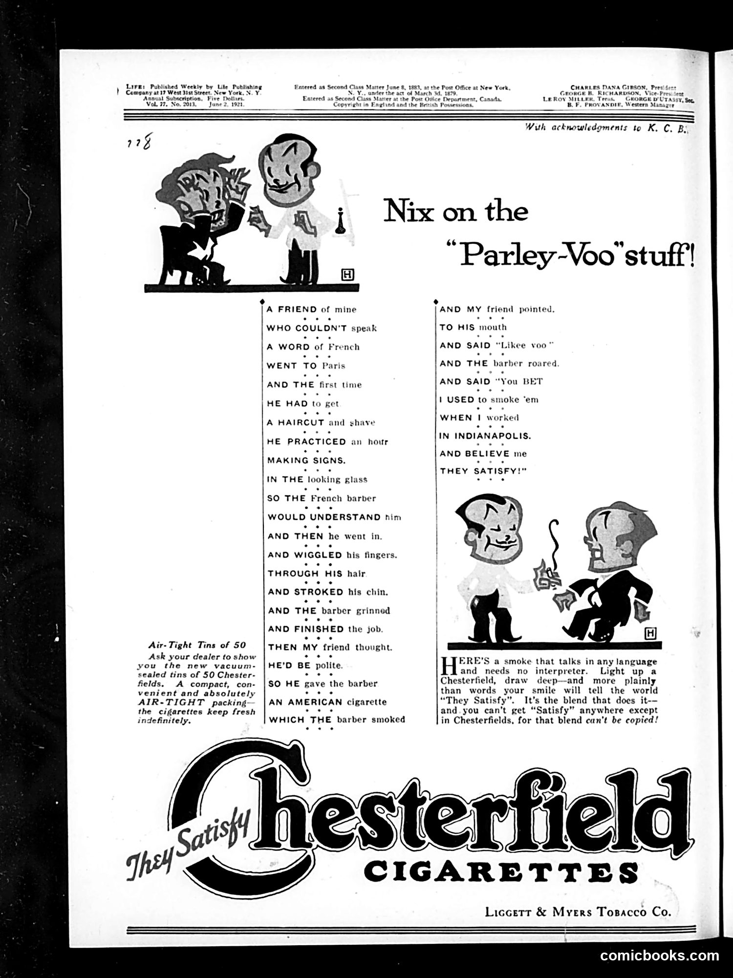 Life — June 2, 1921 — page 2 of 44