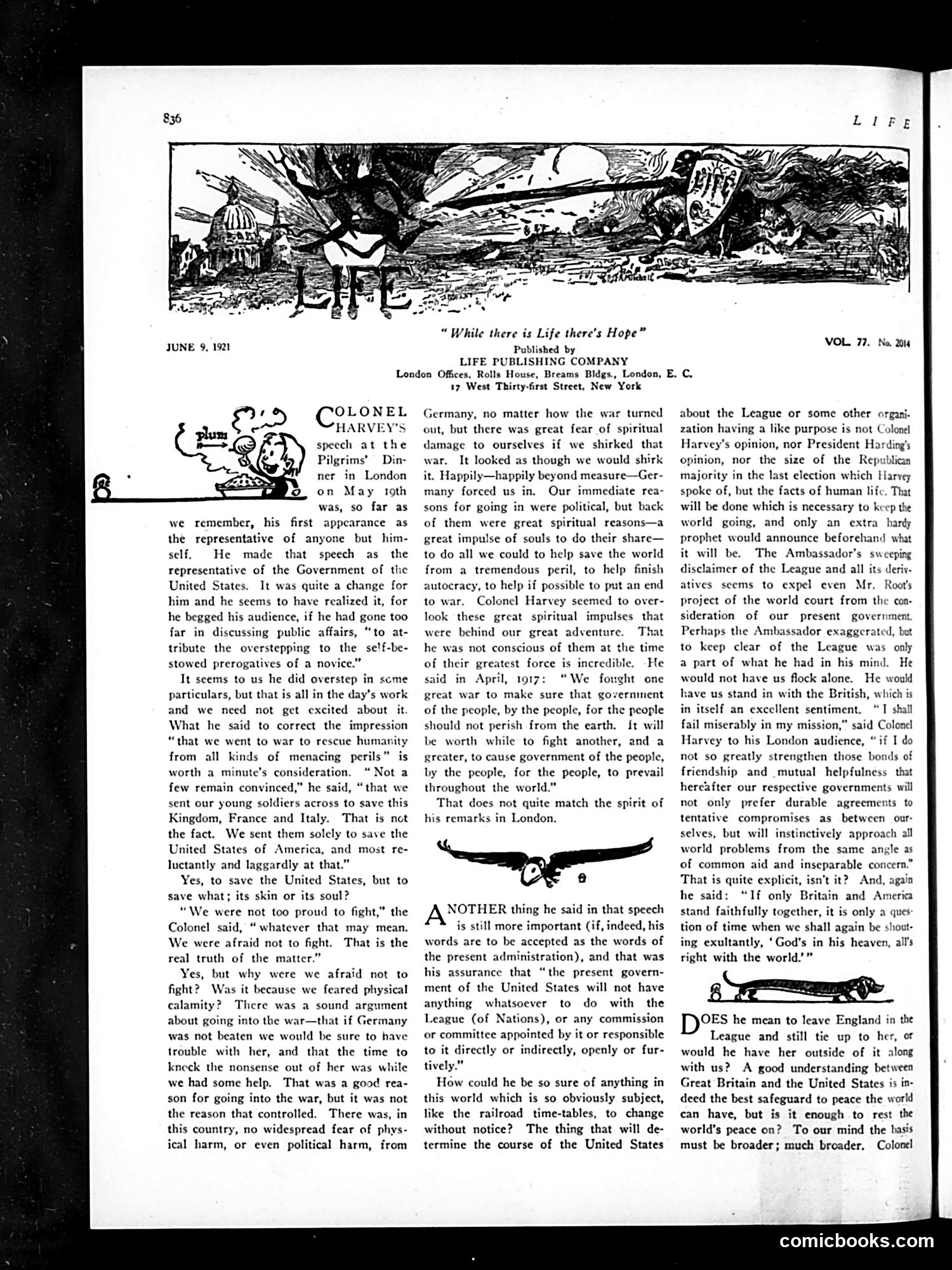 Life — June 9, 1921 — page 16 of 38