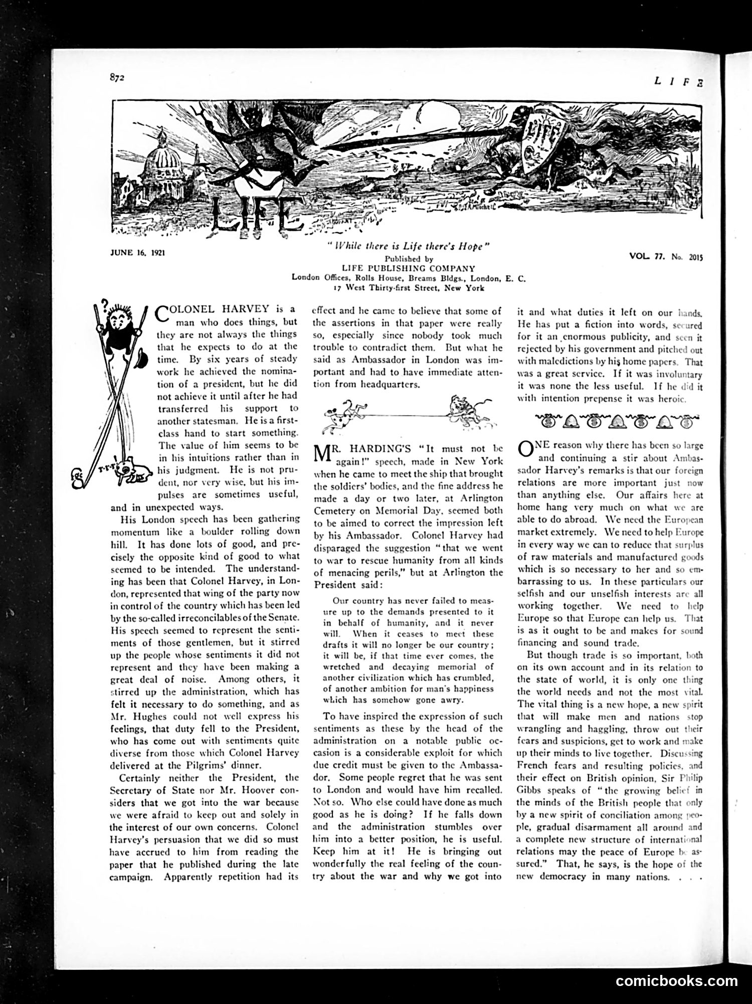 Life — June 16, 1921 — page 16 of 36