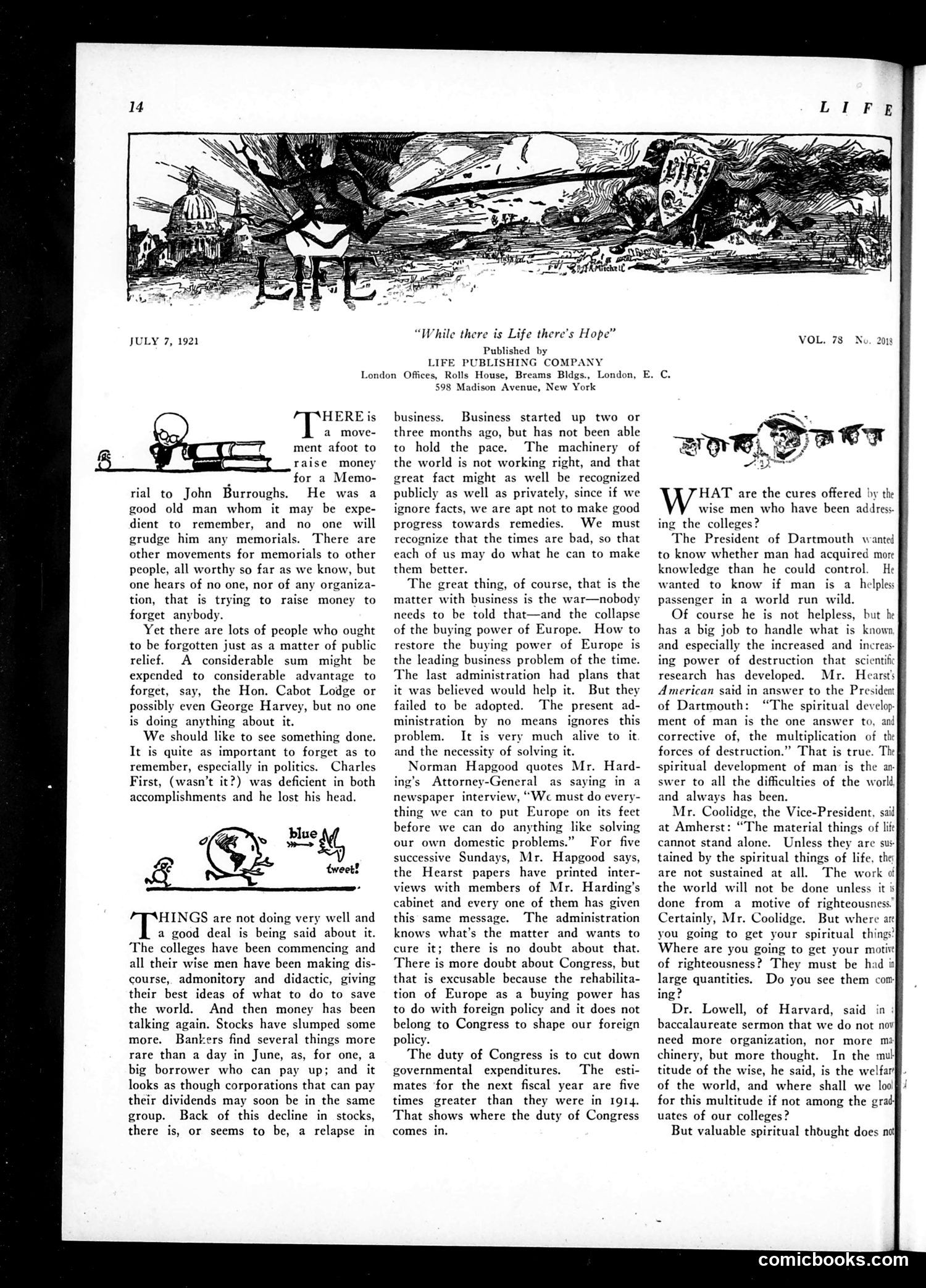 Life — July 7, 1921 — page 16 of 34