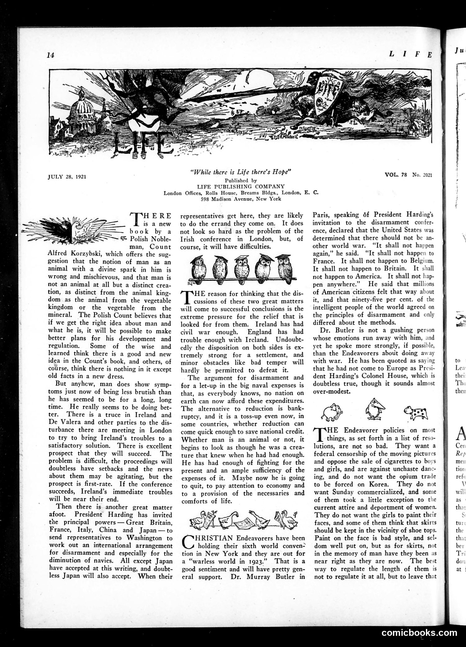 Life — July 28, 1921 — page 16 of 34