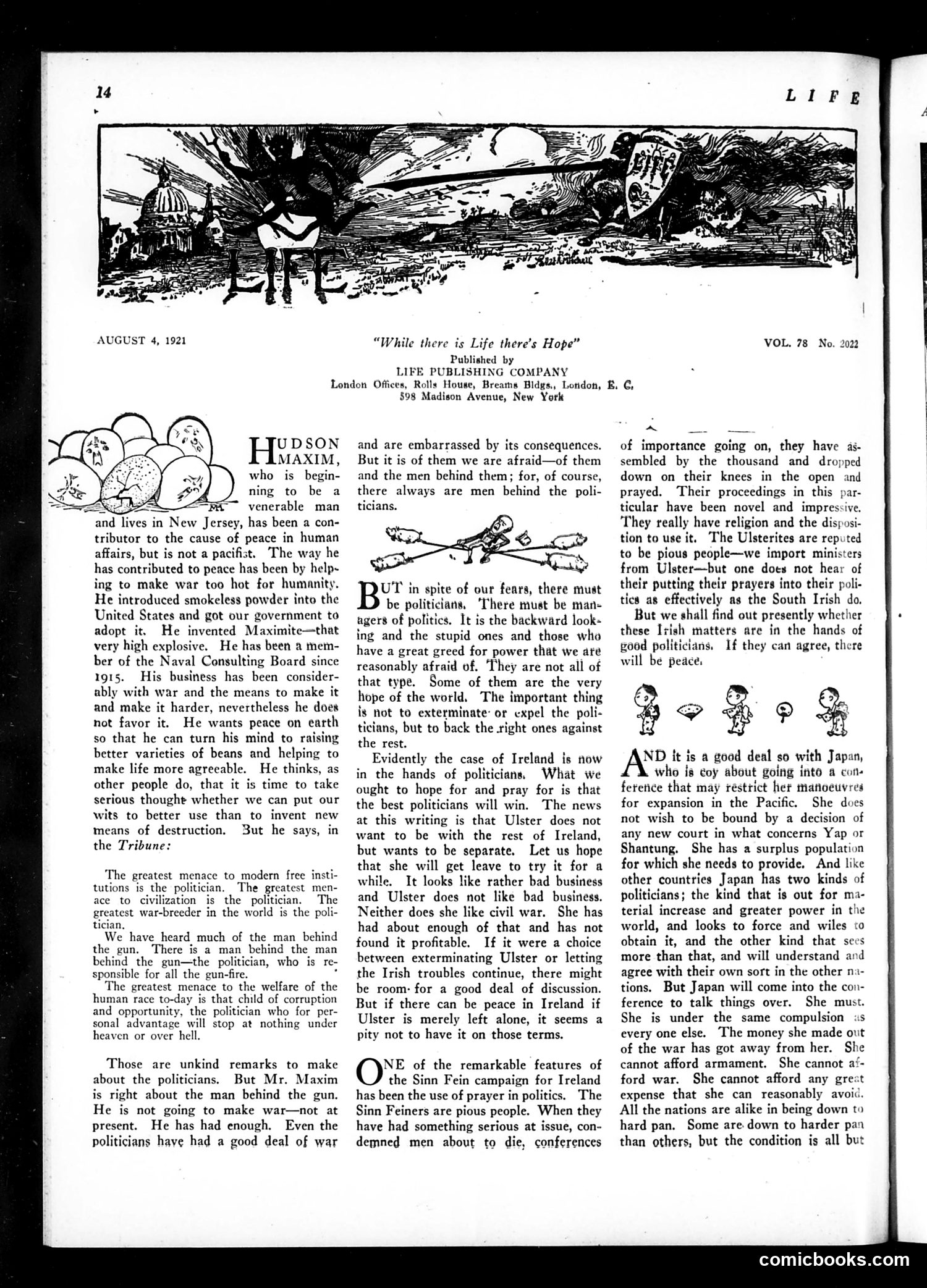 Life — August 4, 1921 — page 16 of 34