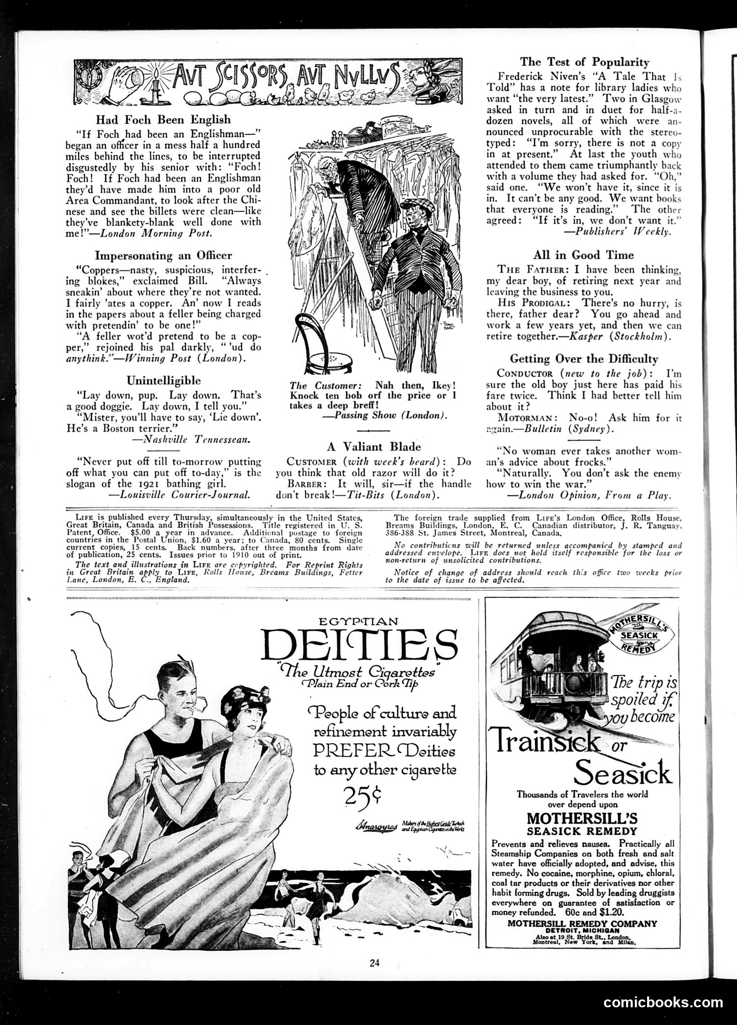 Life — August 11, 1921 — page 26 of 40