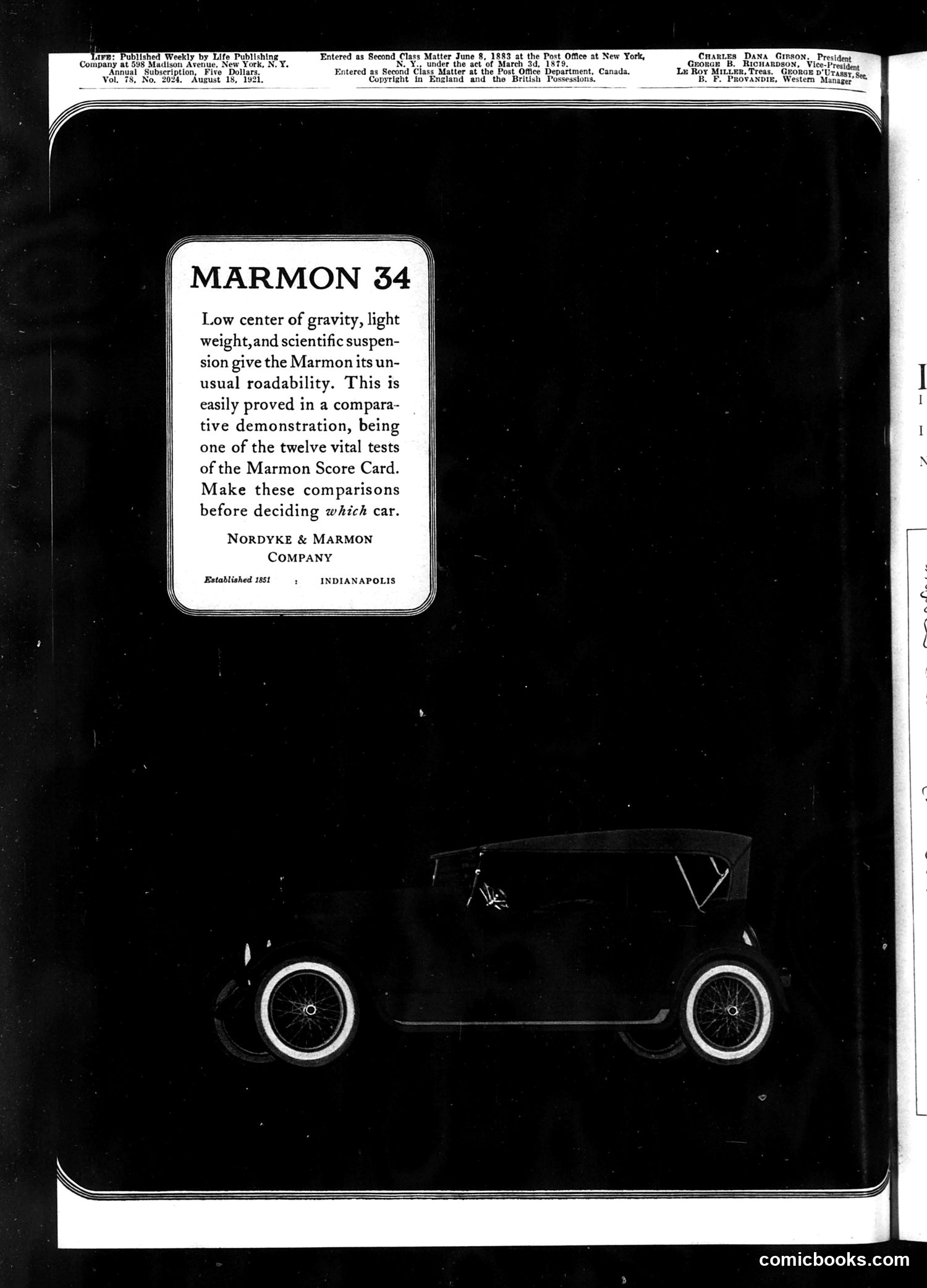 Life — August 18, 1921 — page 2 of 35