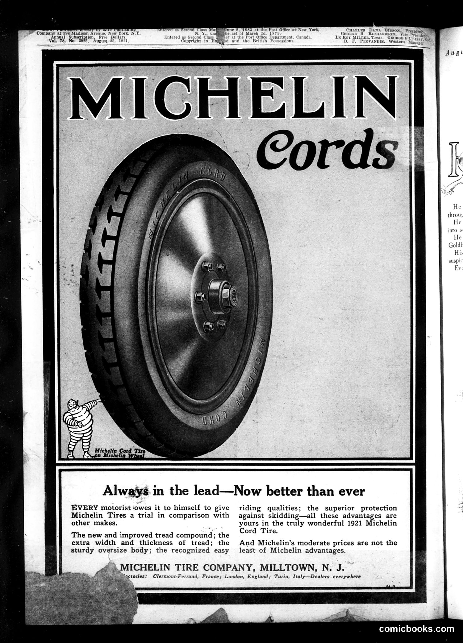 Life — August 25, 1921 — page 2 of 34