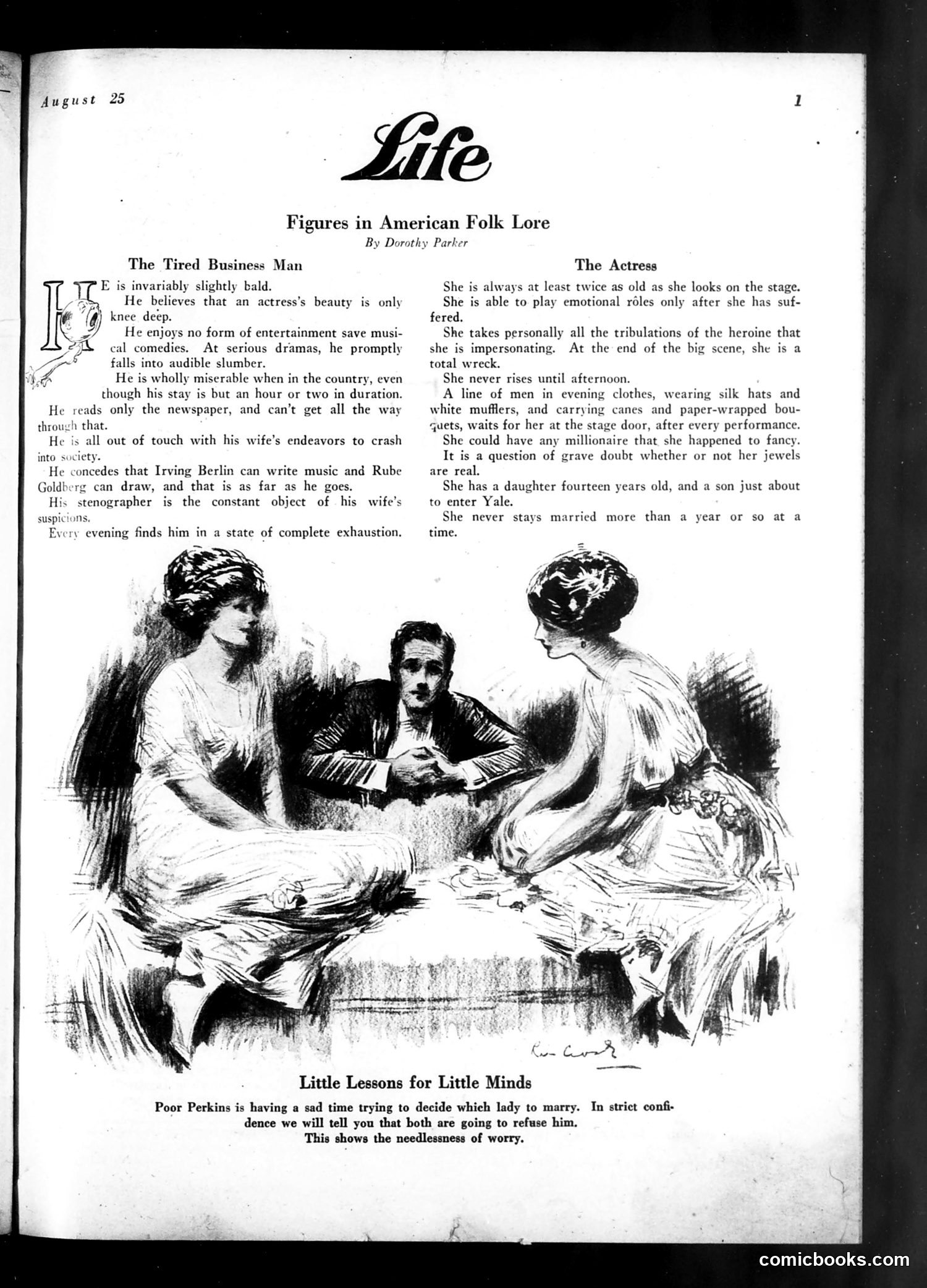 Life — August 25, 1921 — page 3 of 34