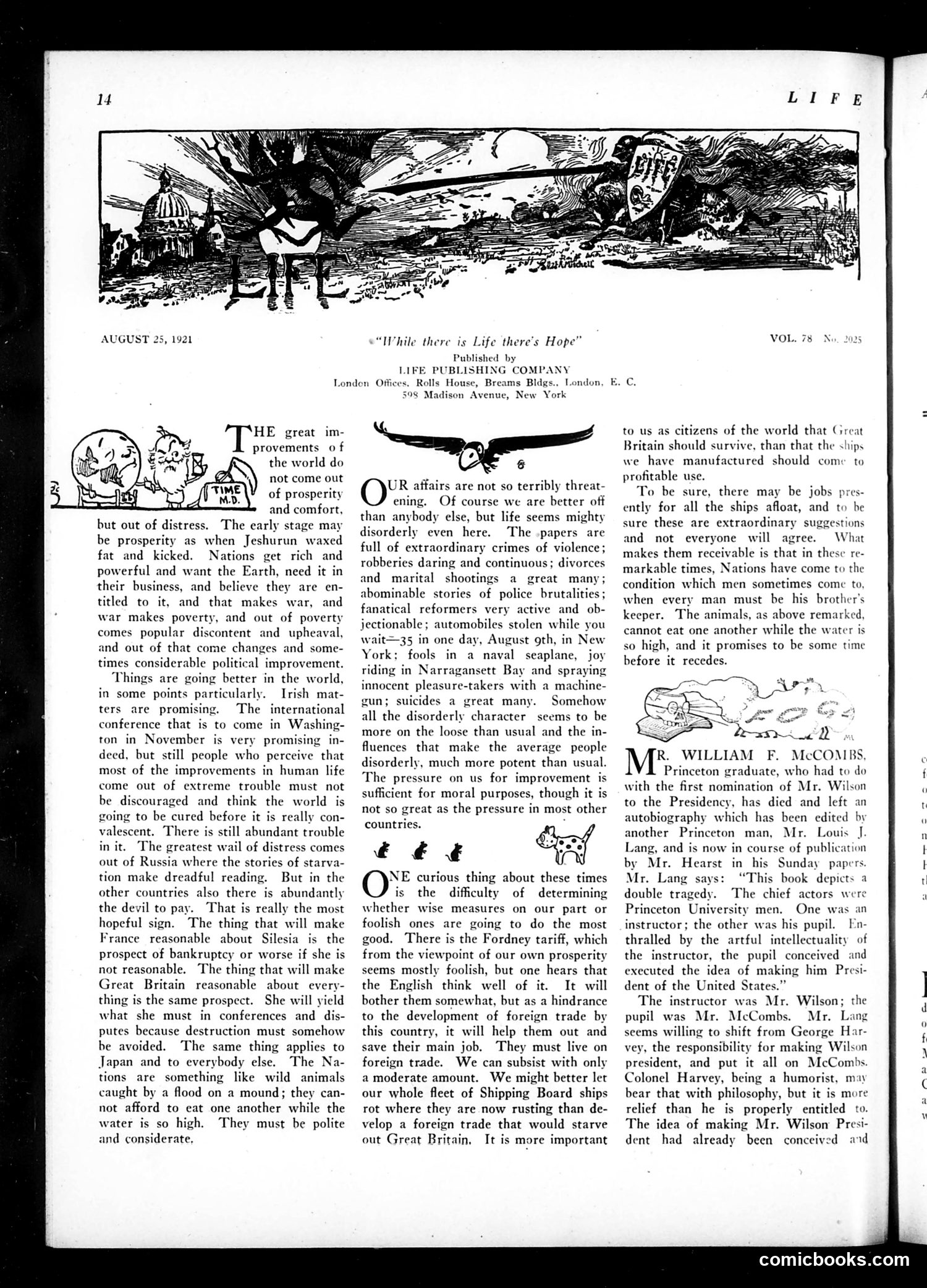 Life — August 25, 1921 — page 16 of 34