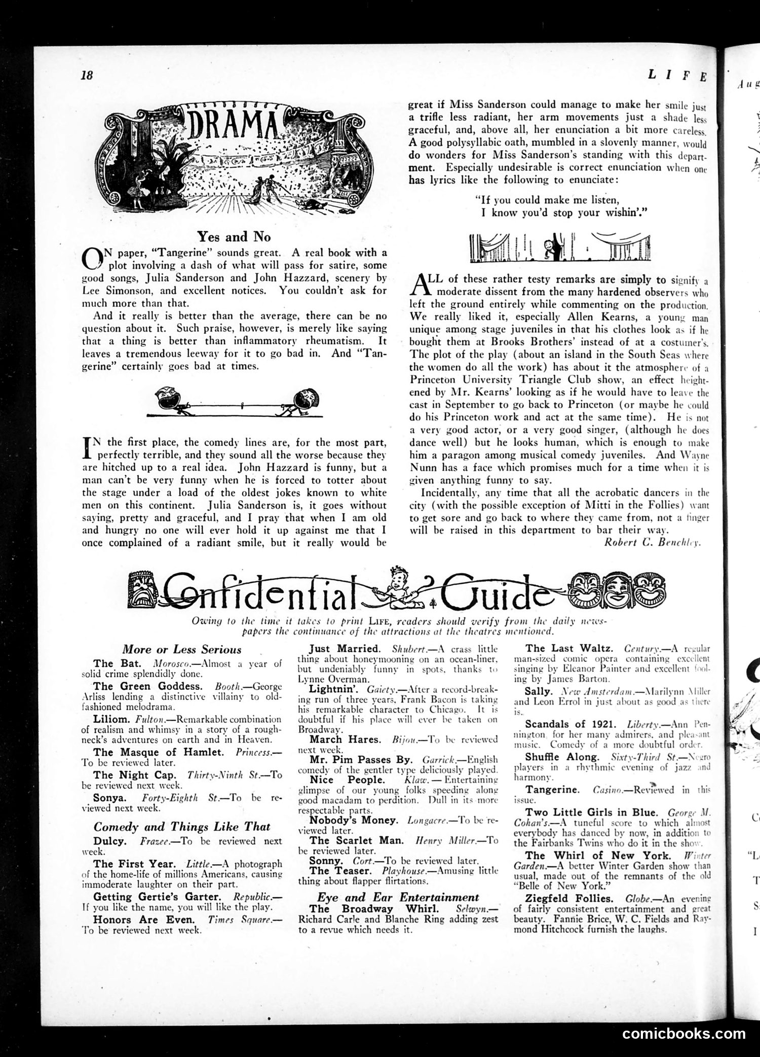 Life — August 25, 1921 — page 20 of 34