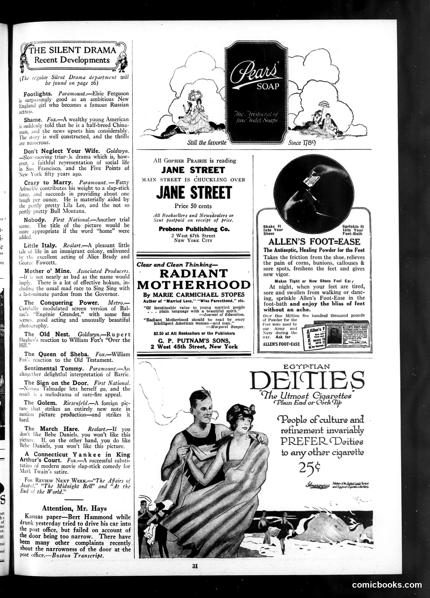 Life — August 25, 1921 — page 33 of 34