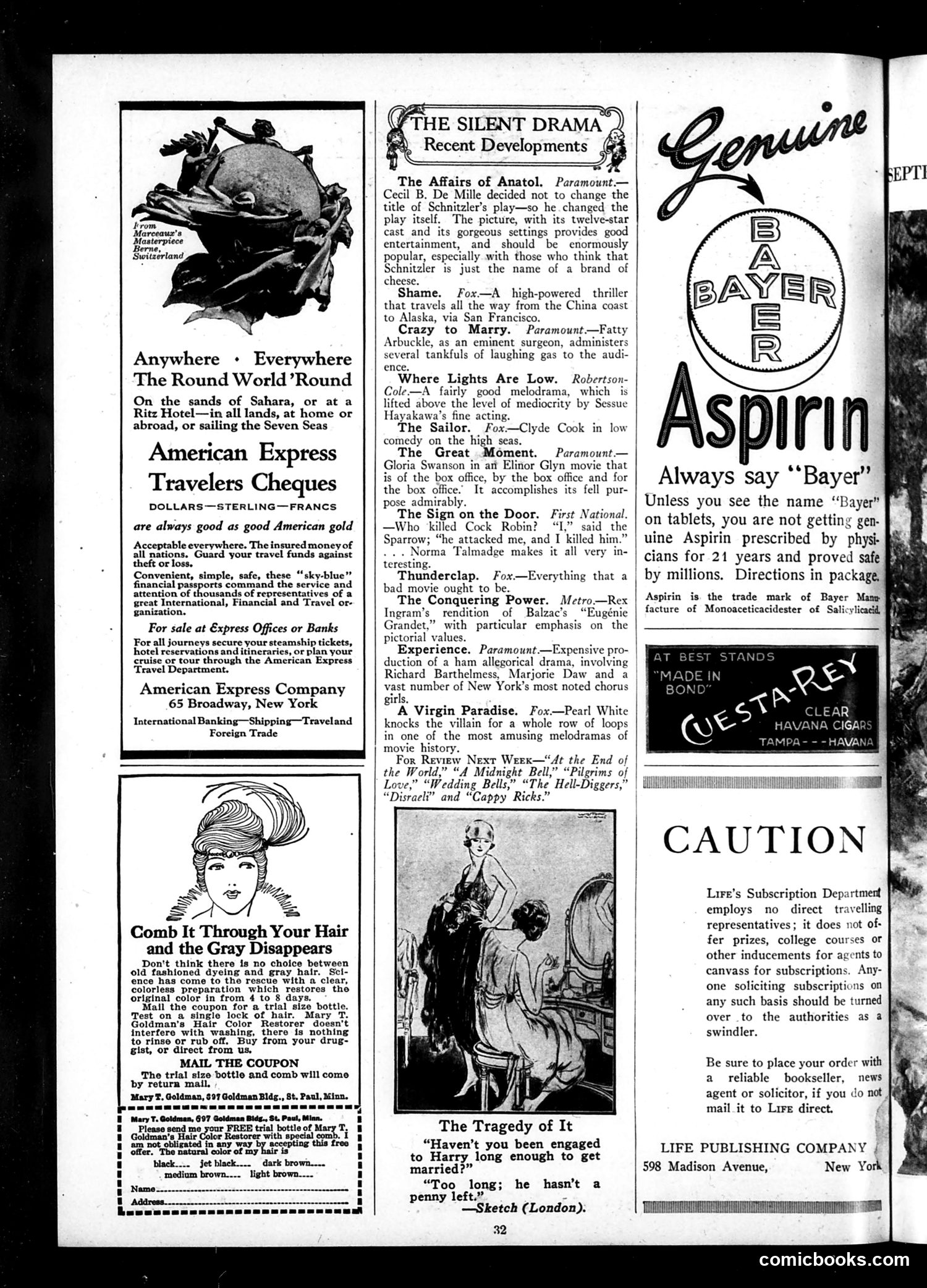 Life — September 8, 1921 — page 36 of 36