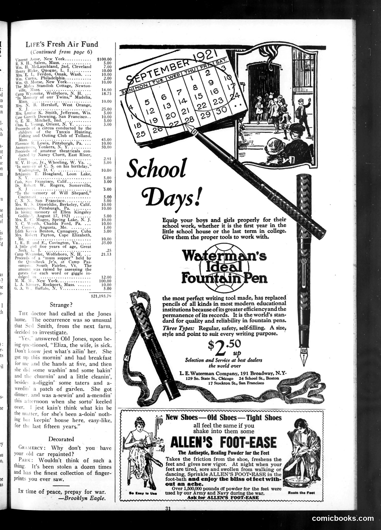 Life — September 15, 1921 — page 33 of 34