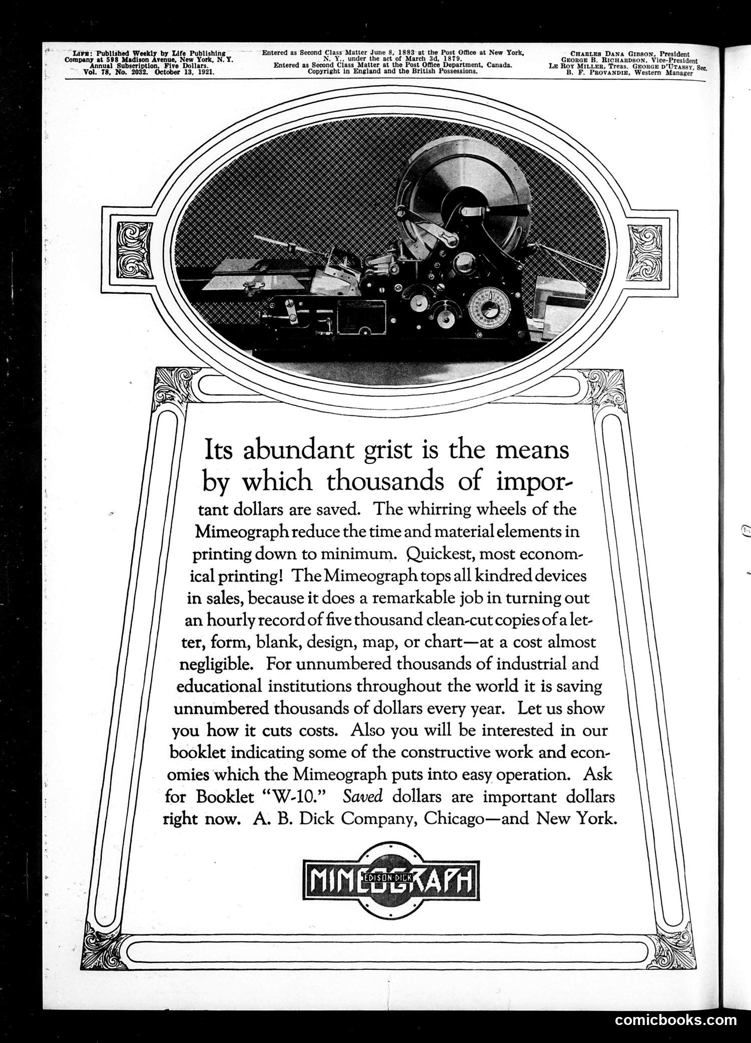 Life — October 13, 1921 — page 2 of 34