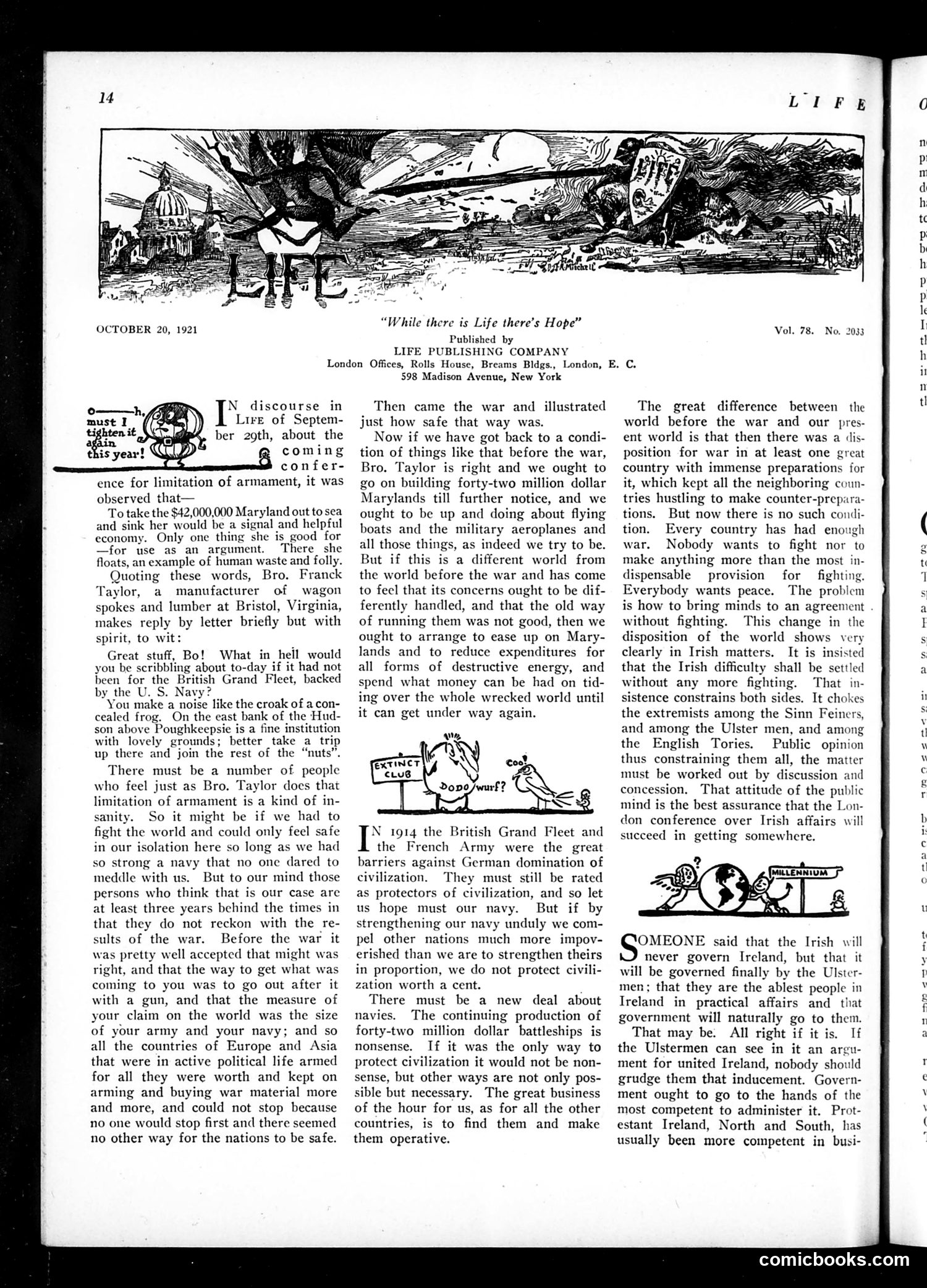 Life — October 20, 1921 — page 16 of 34