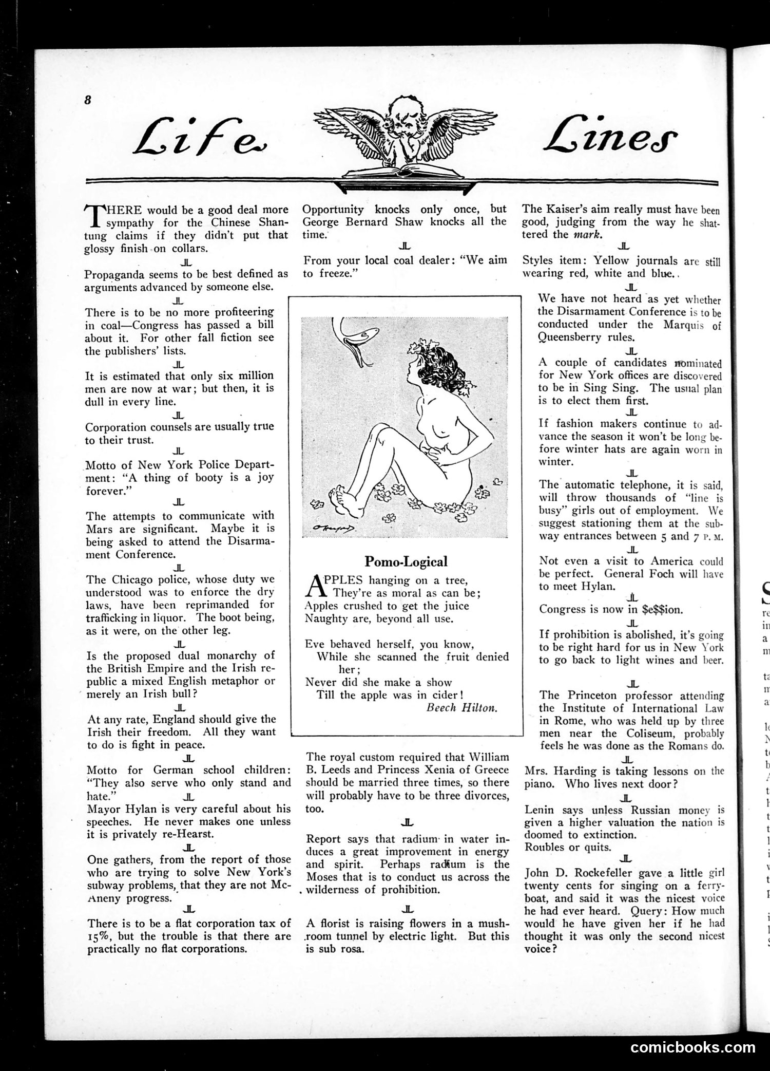 Life — November 3, 1921 — page 10 of 34