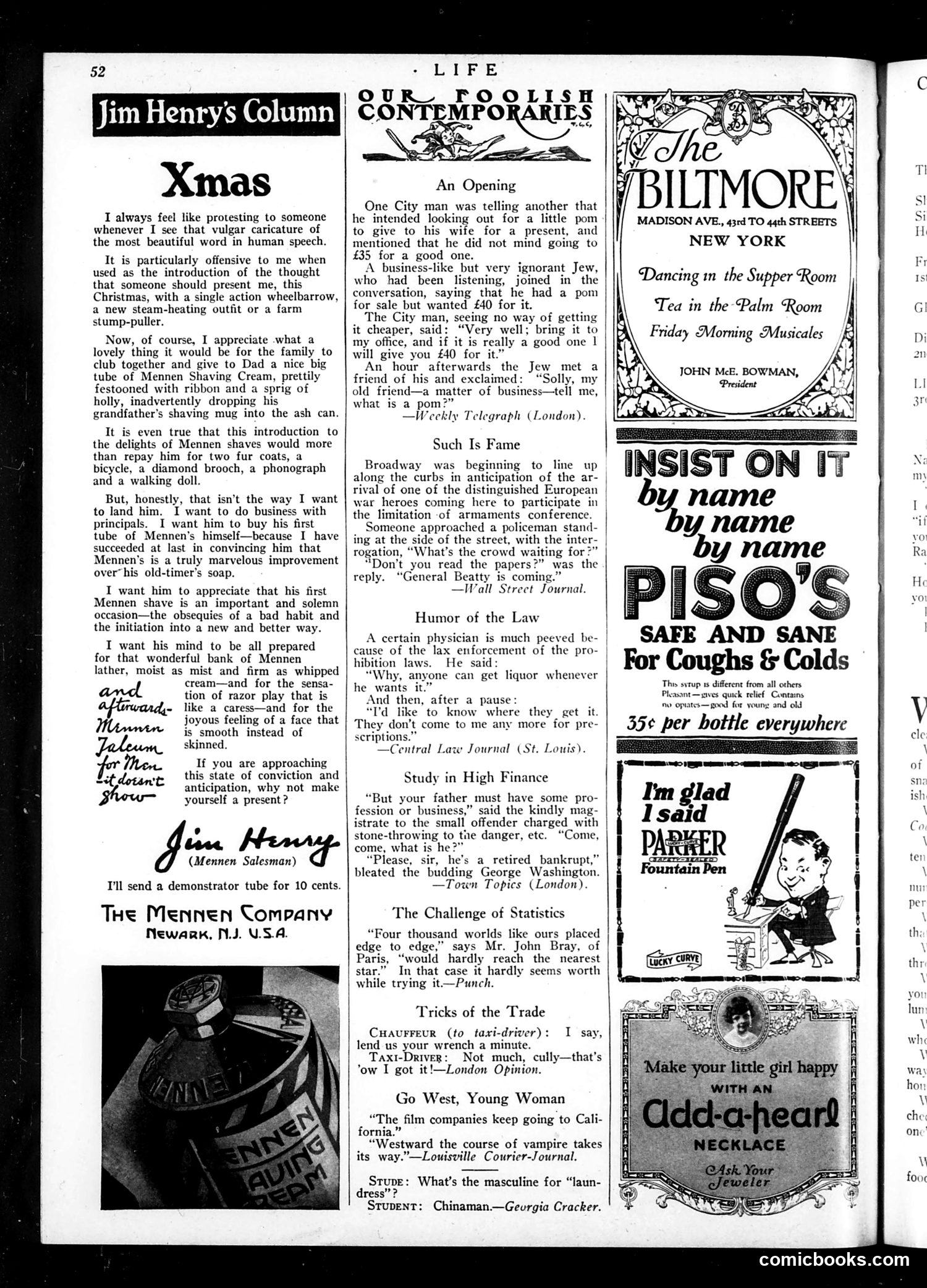 Life — December 1, 1921 — page 52 of 58