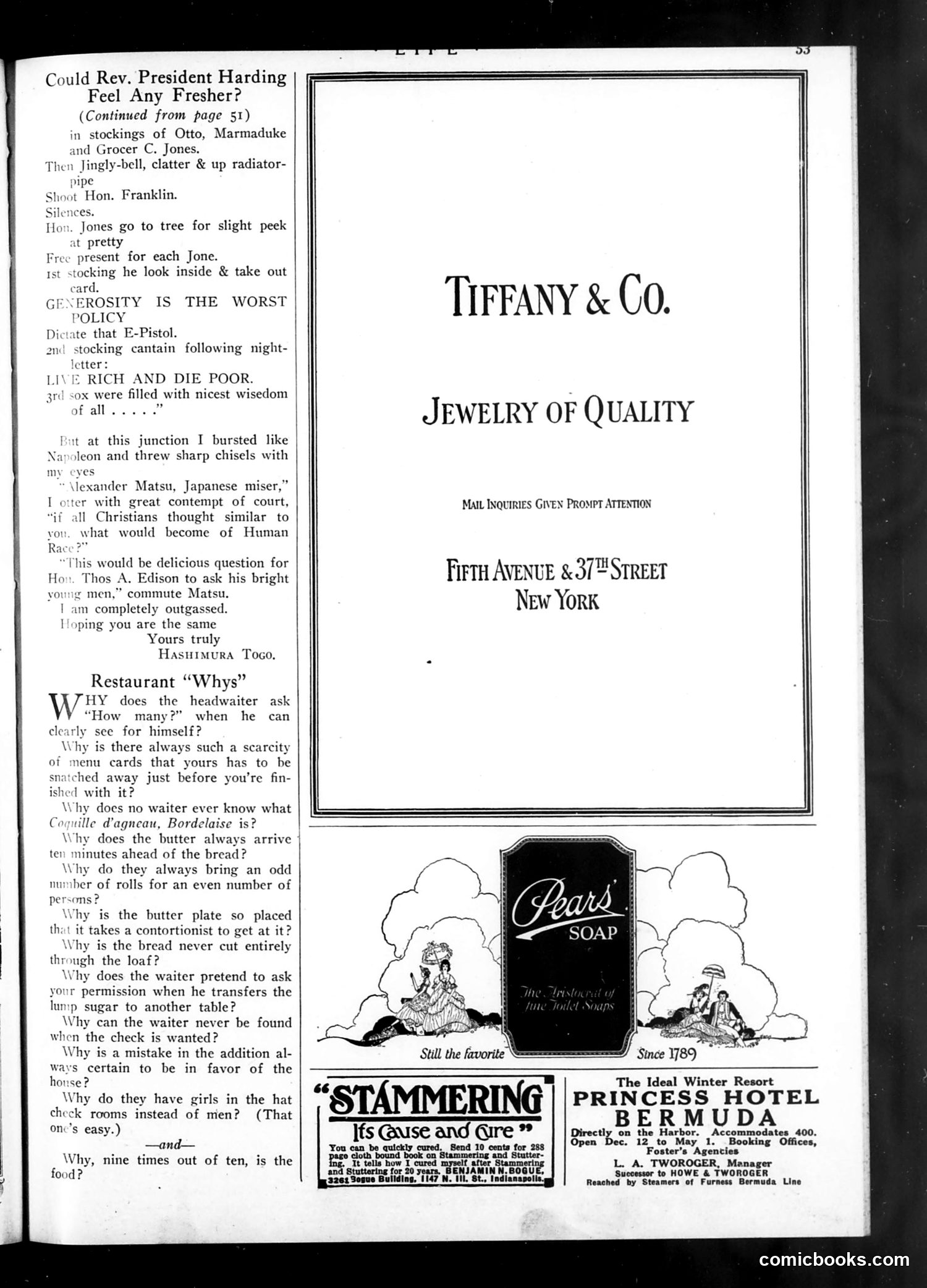 Life — December 1, 1921 — page 53 of 58