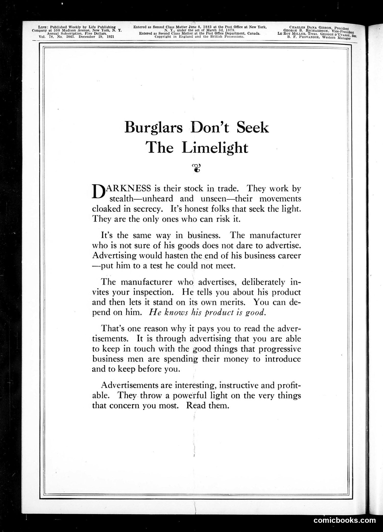Life — December 29, 1921 — page 2 of 35