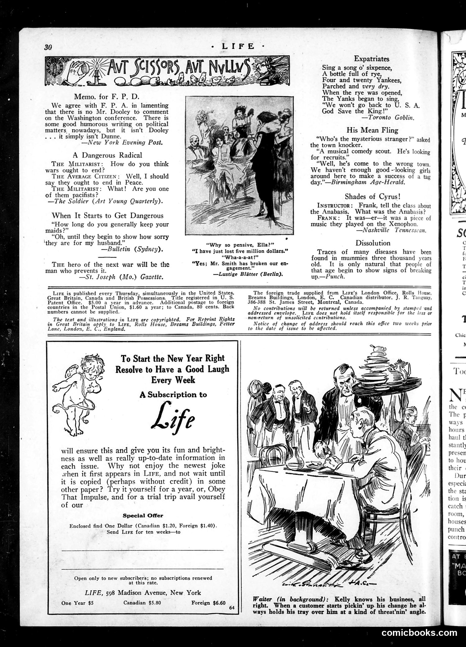 Life — December 29, 1921 — page 32 of 35