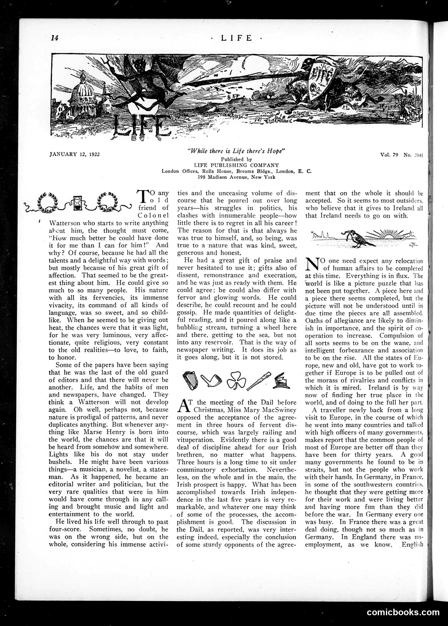 Life — January 12, 1922 — page 16 of 34