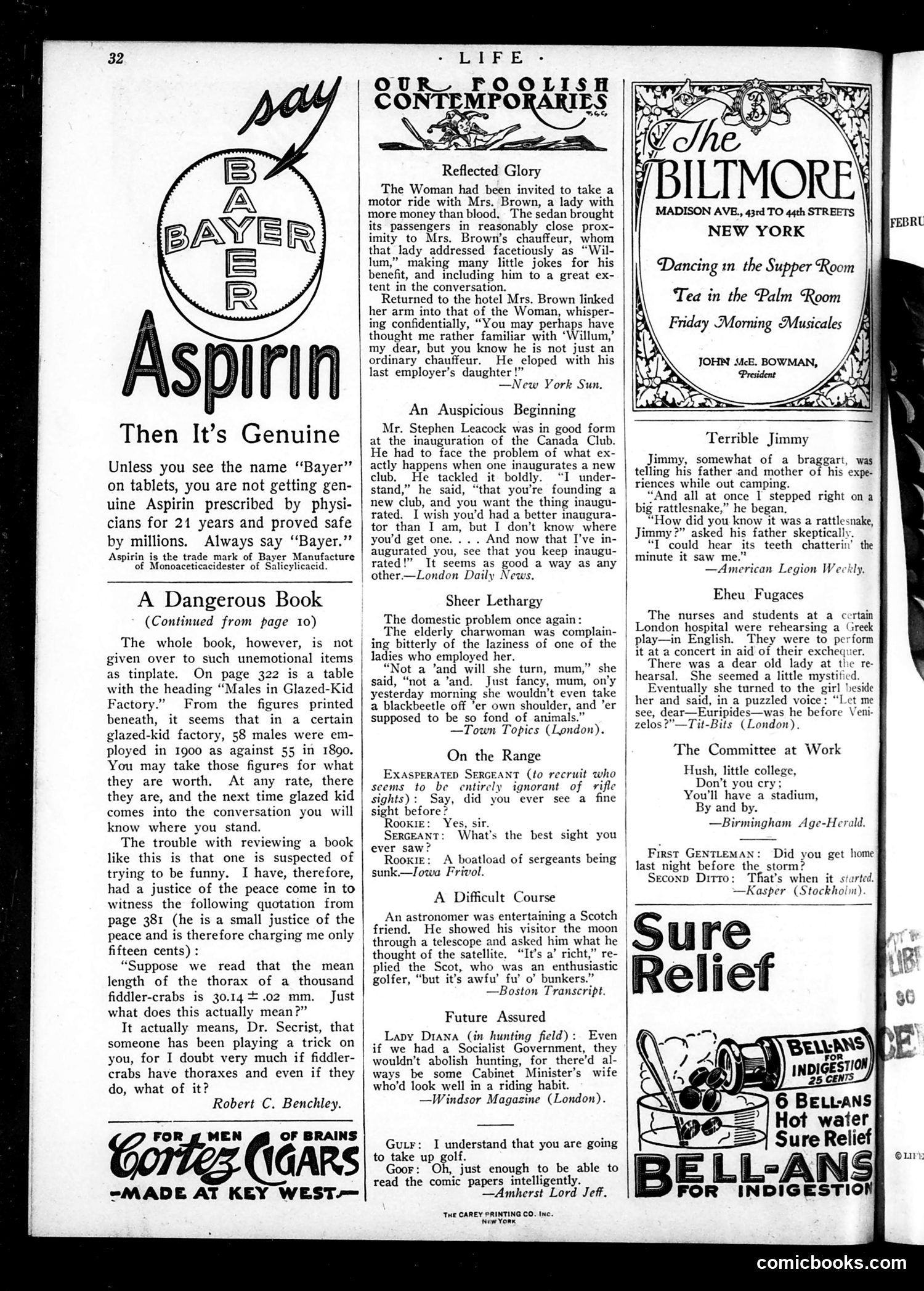 Life — January 26, 1922 — page 34 of 34