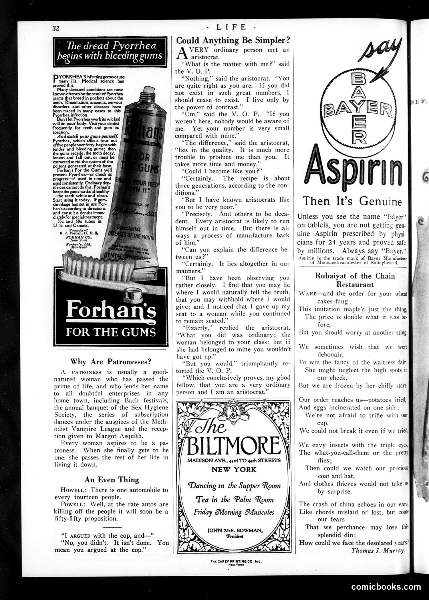 Life — March 23, 1922 — page 34 of 34