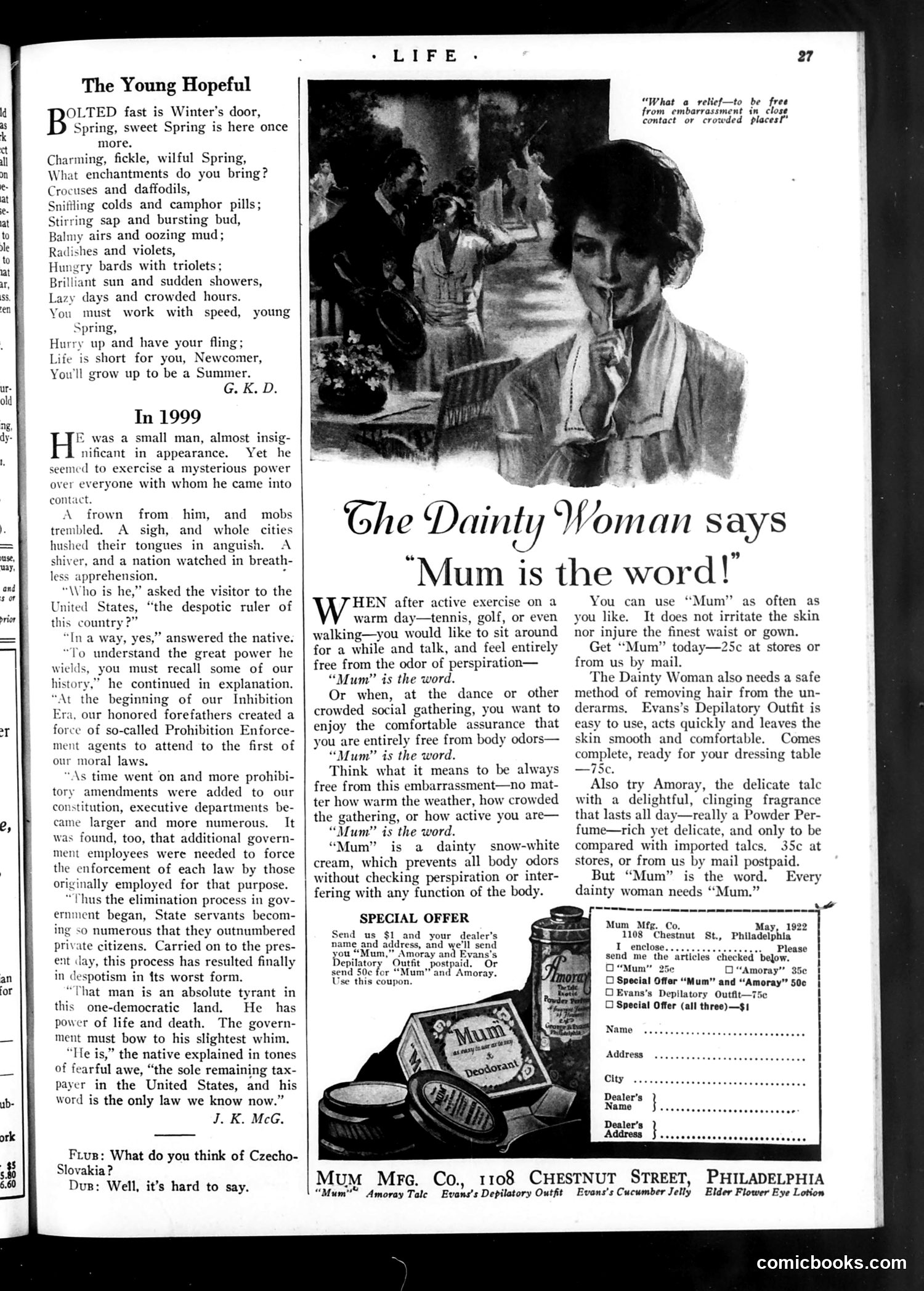 Life — April 6, 1922 — page 29 of 38