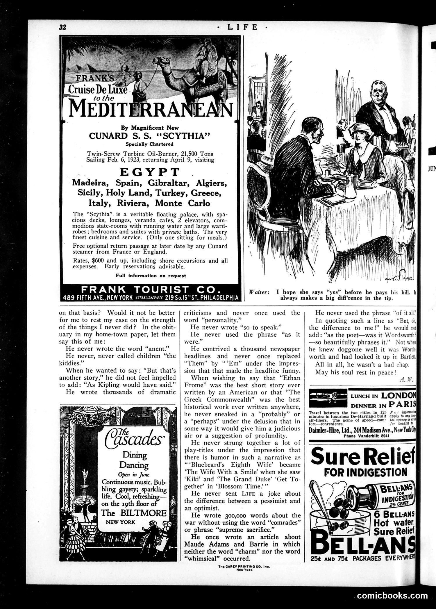 Life — June 1, 1922 — page 34 of 34