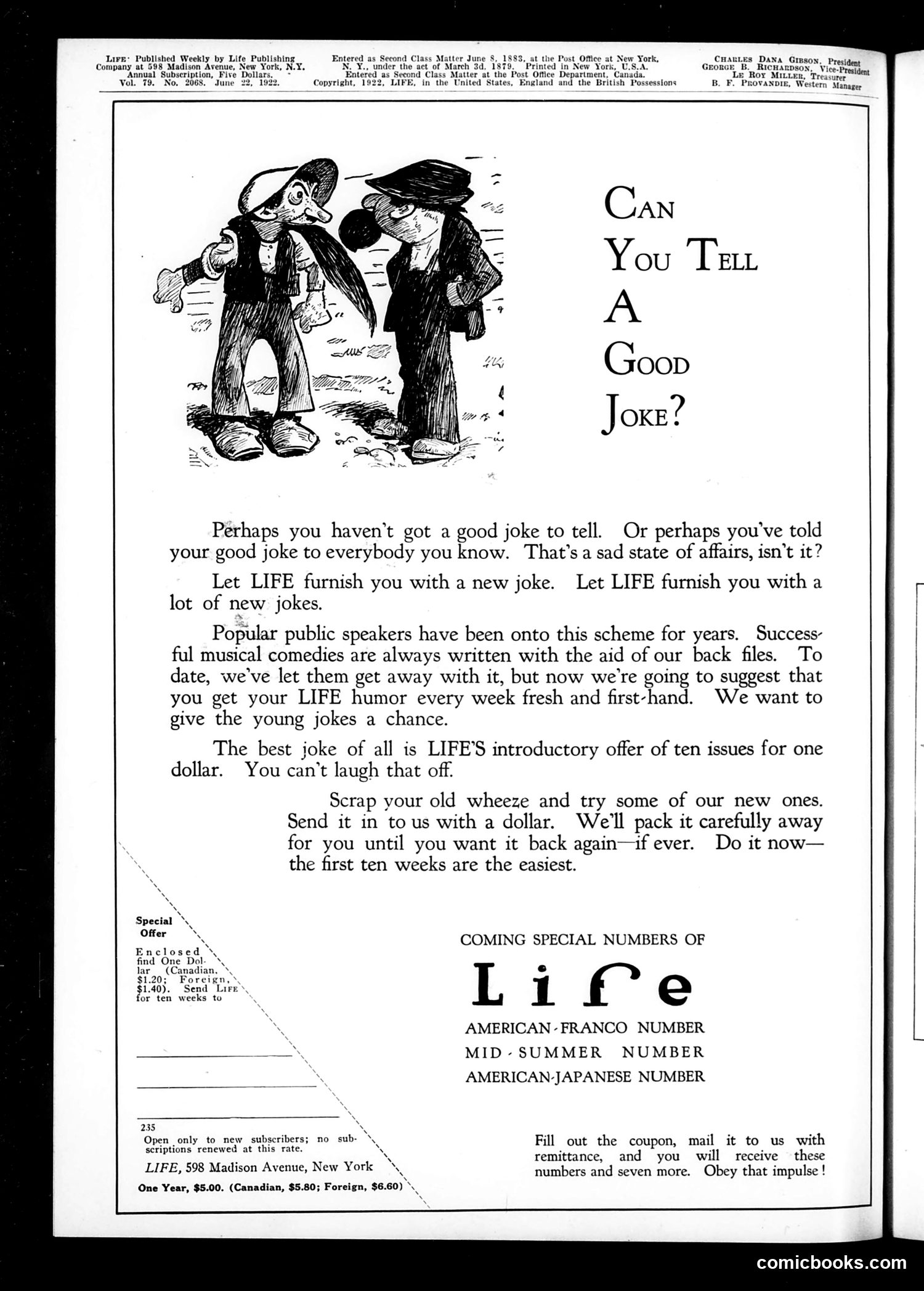 Life — June 22, 1922 — page 2 of 34