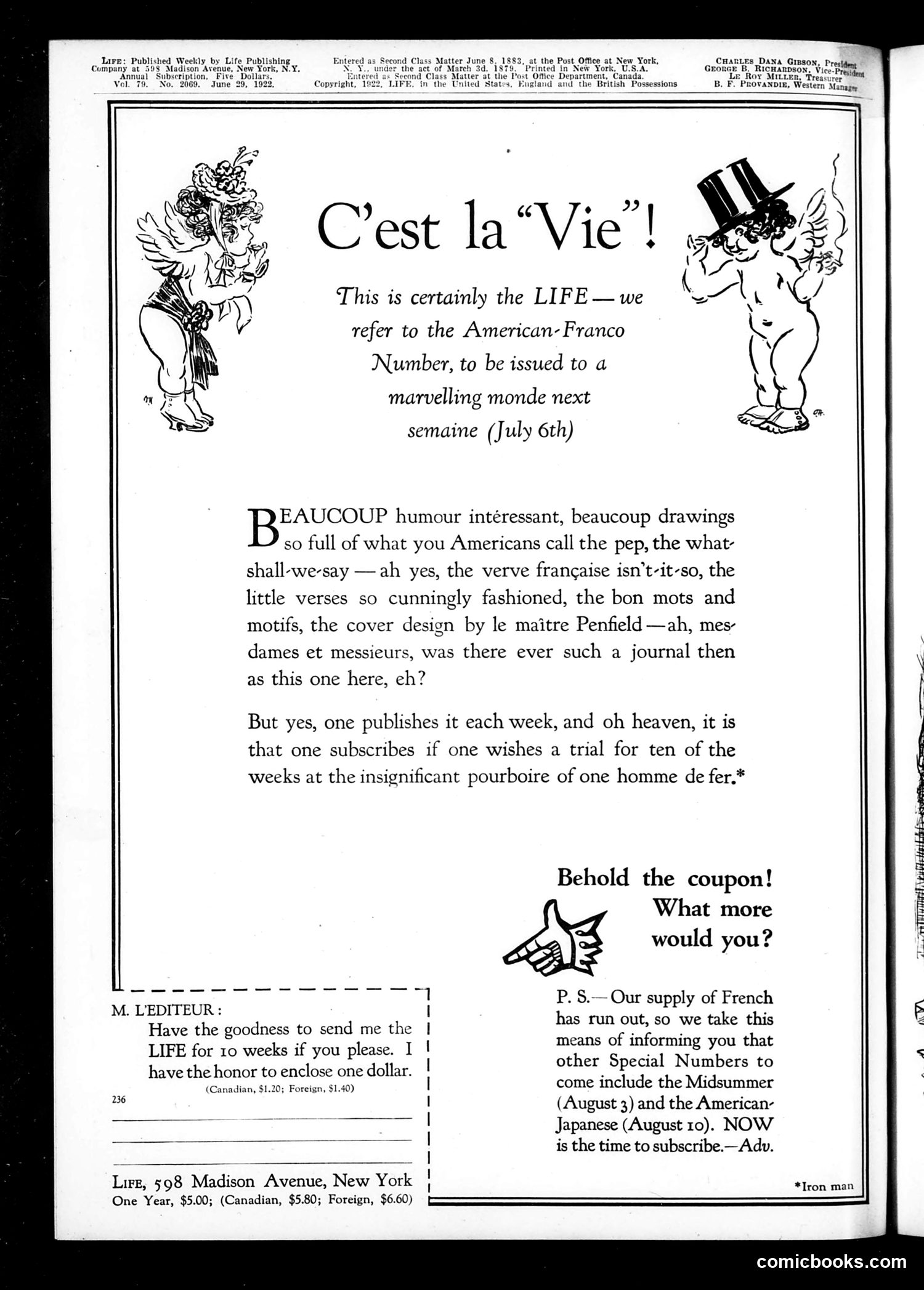 Life — June 29, 1922 — page 2 of 35