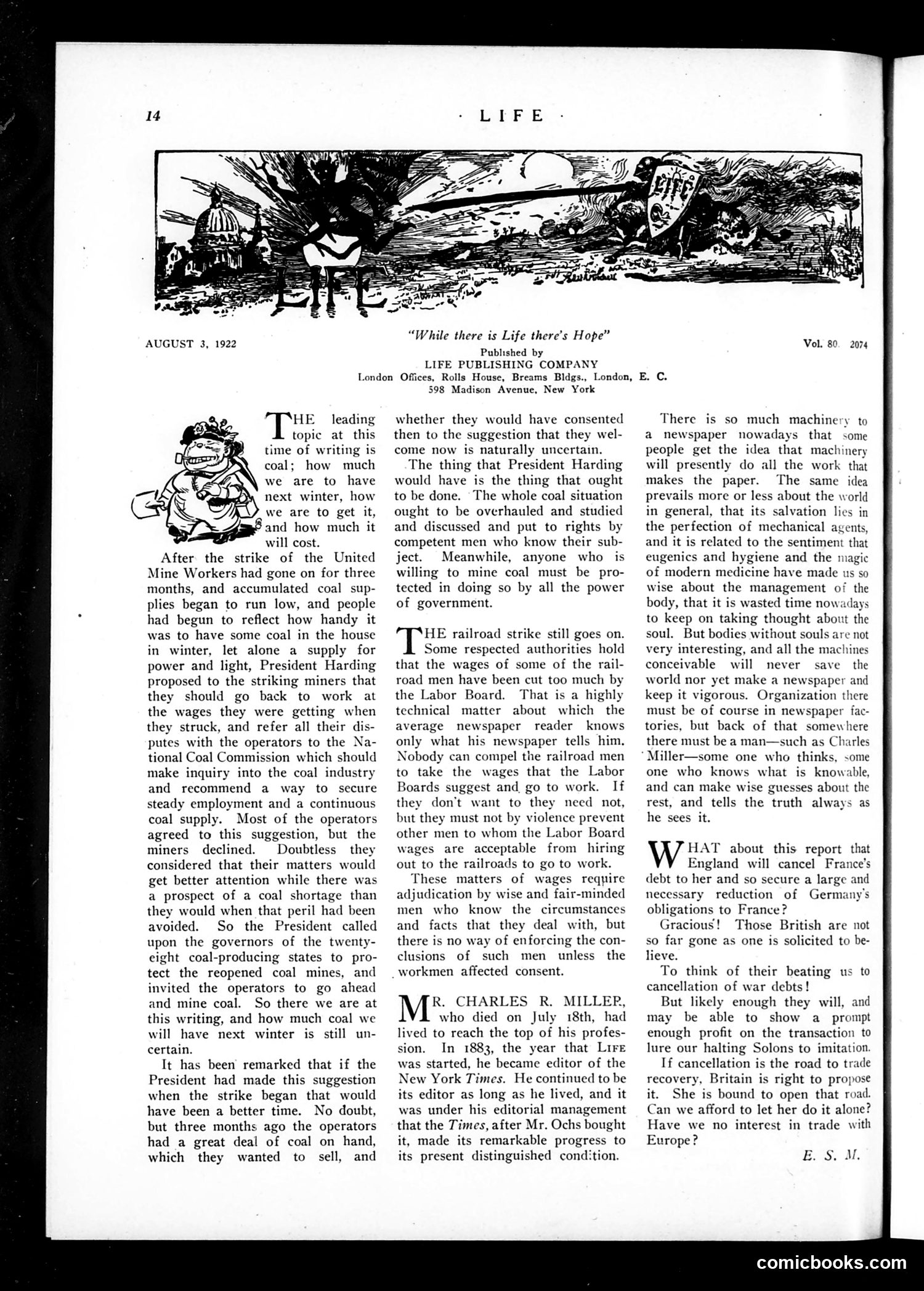 Life — August 3, 1922 — page 16 of 36