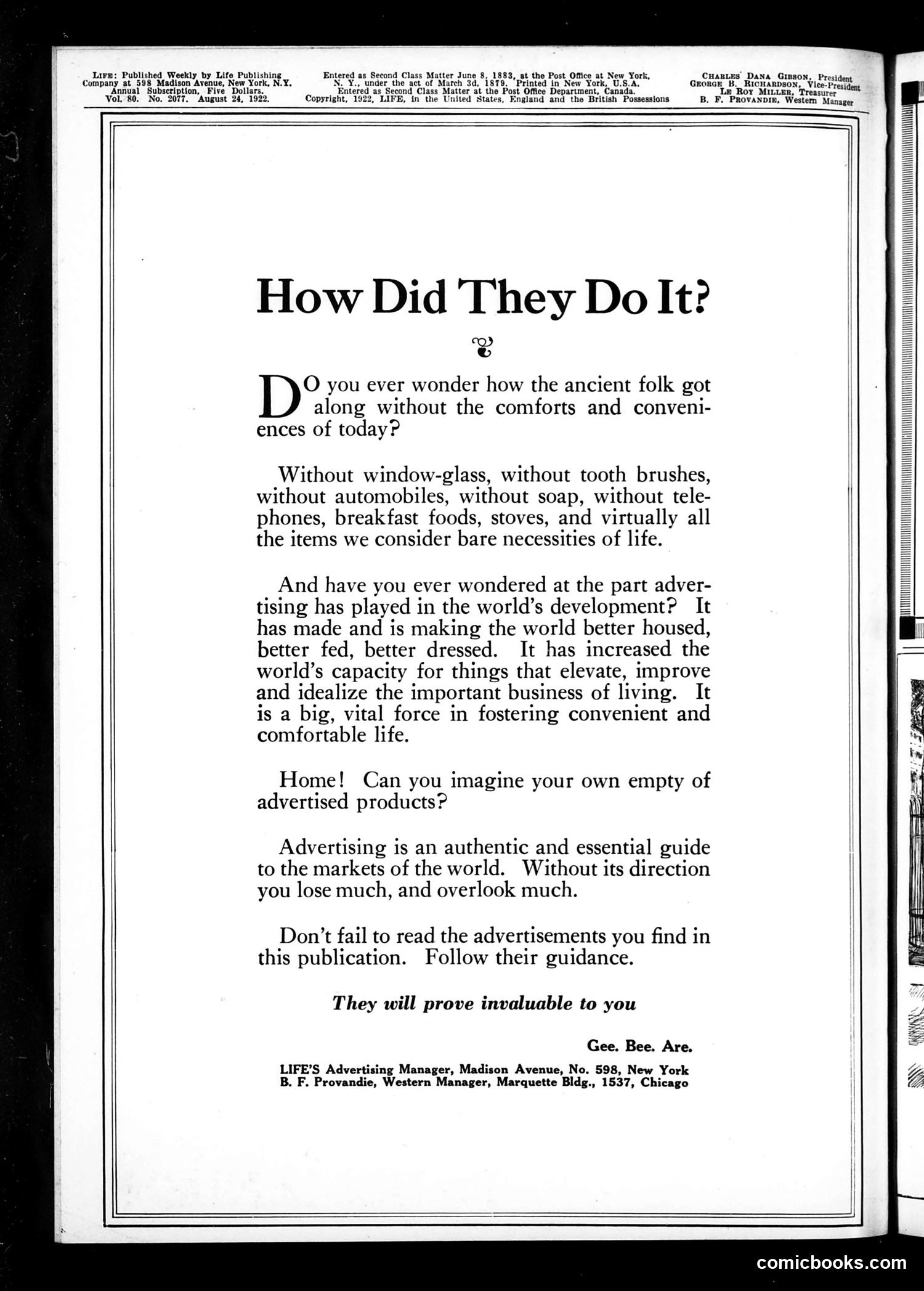 Life — August 24, 1922 — page 2 of 36
