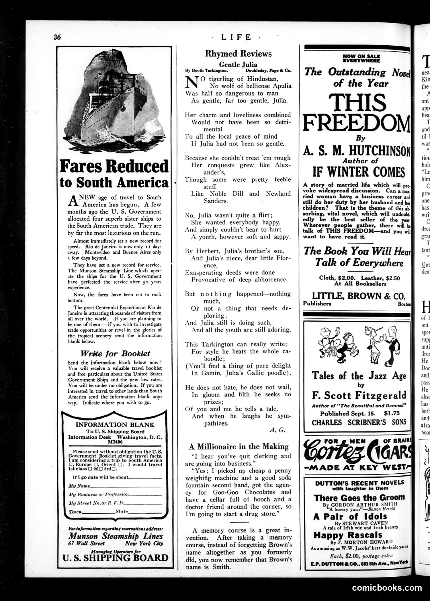 Life — September 7, 1922 — page 38 of 44