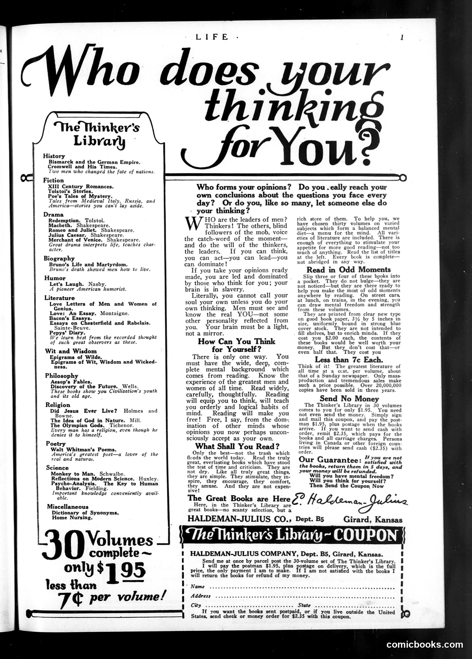 Life — October 5, 1922 — page 3 of 36