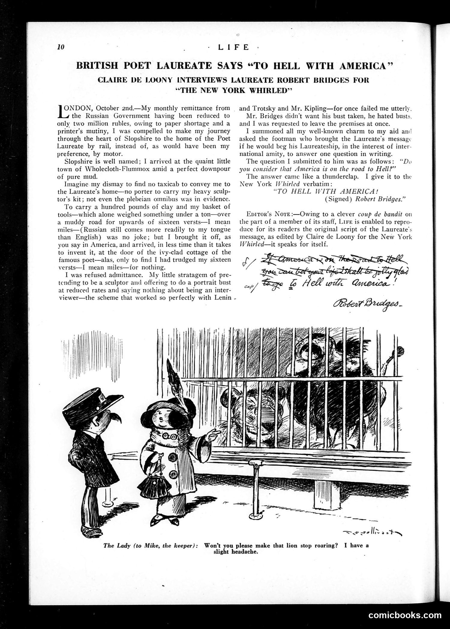 Life — October 5, 1922 — page 12 of 36