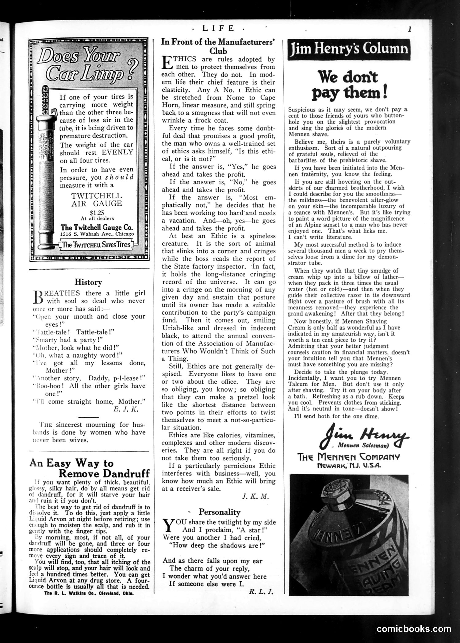Life — October 12, 1922 — page 3 of 36