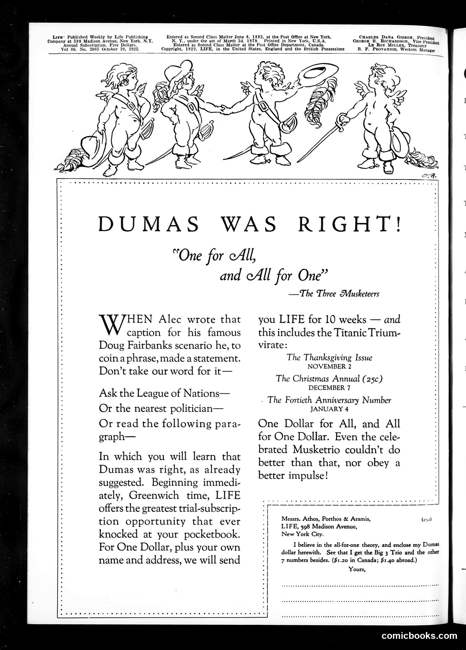 Life — October 19, 1922 — page 2 of 36