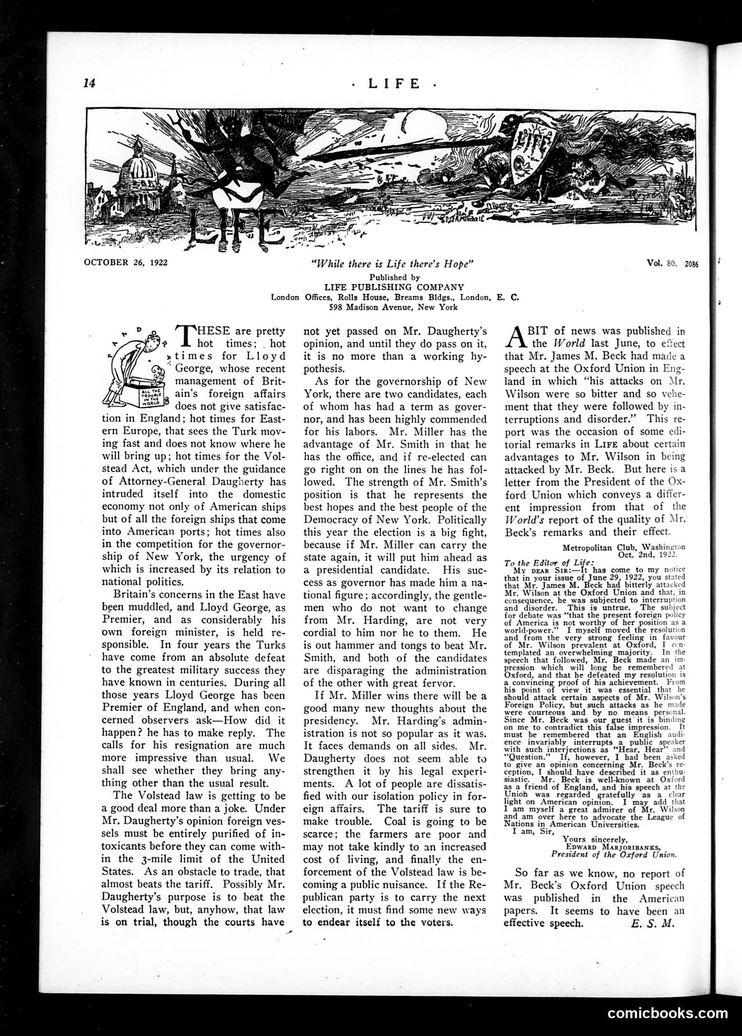 Life — October 26, 1922 — page 16 of 36