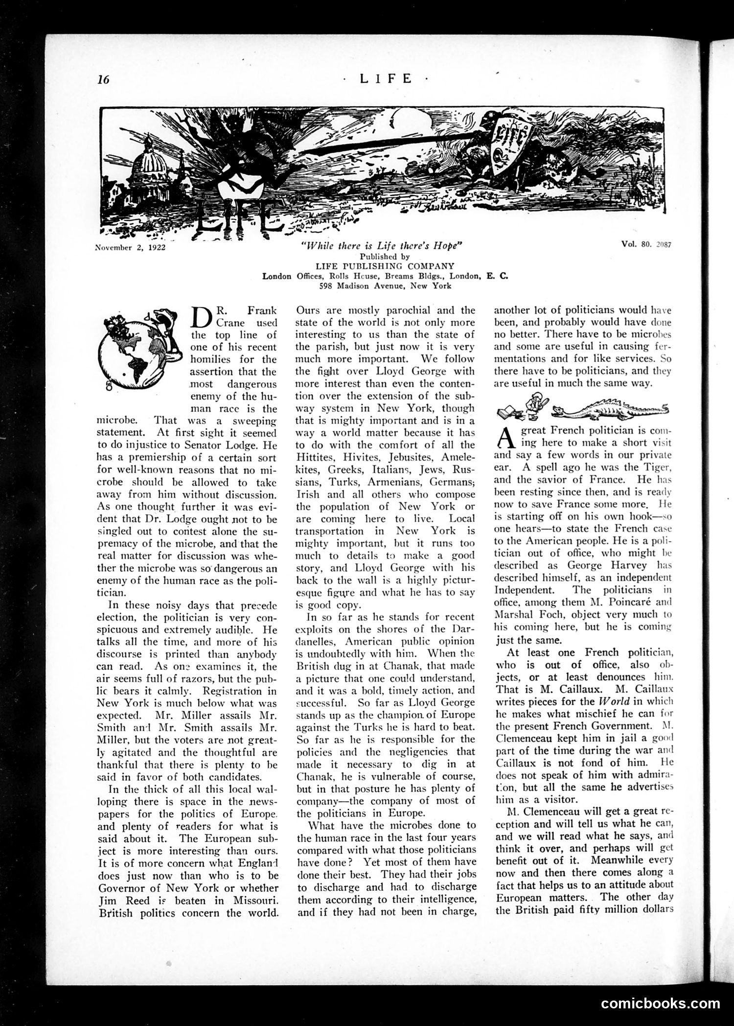 Life — November 2, 1922 — page 18 of 40