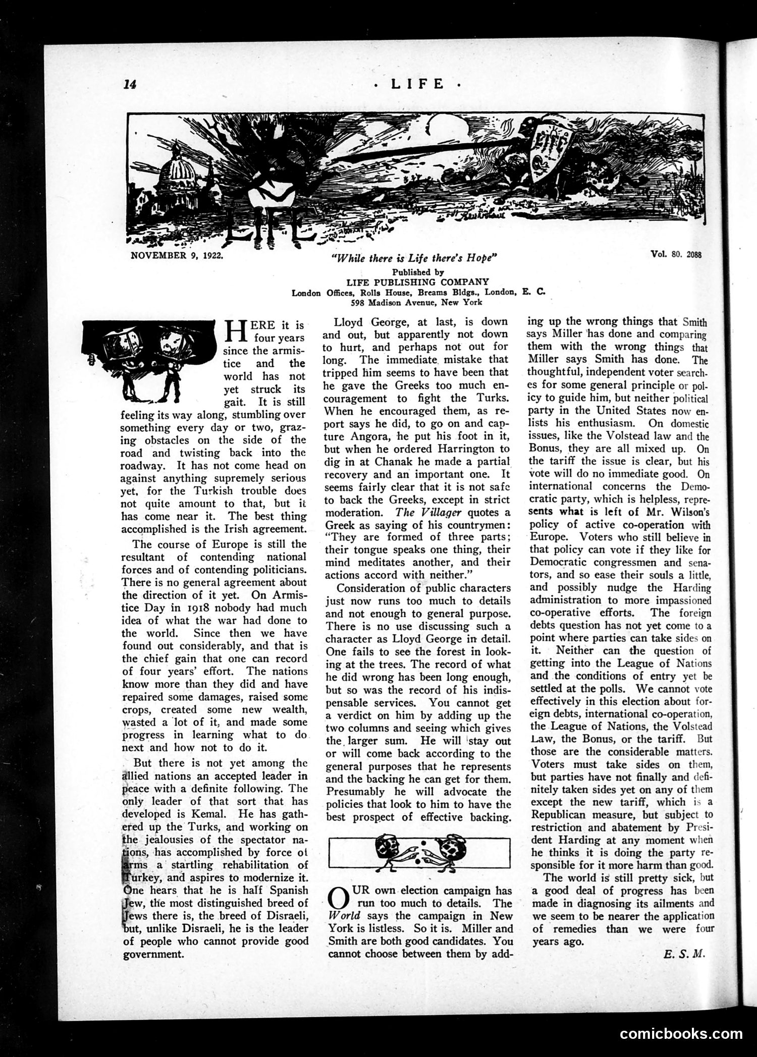 Life — November 9, 1922 — page 16 of 36