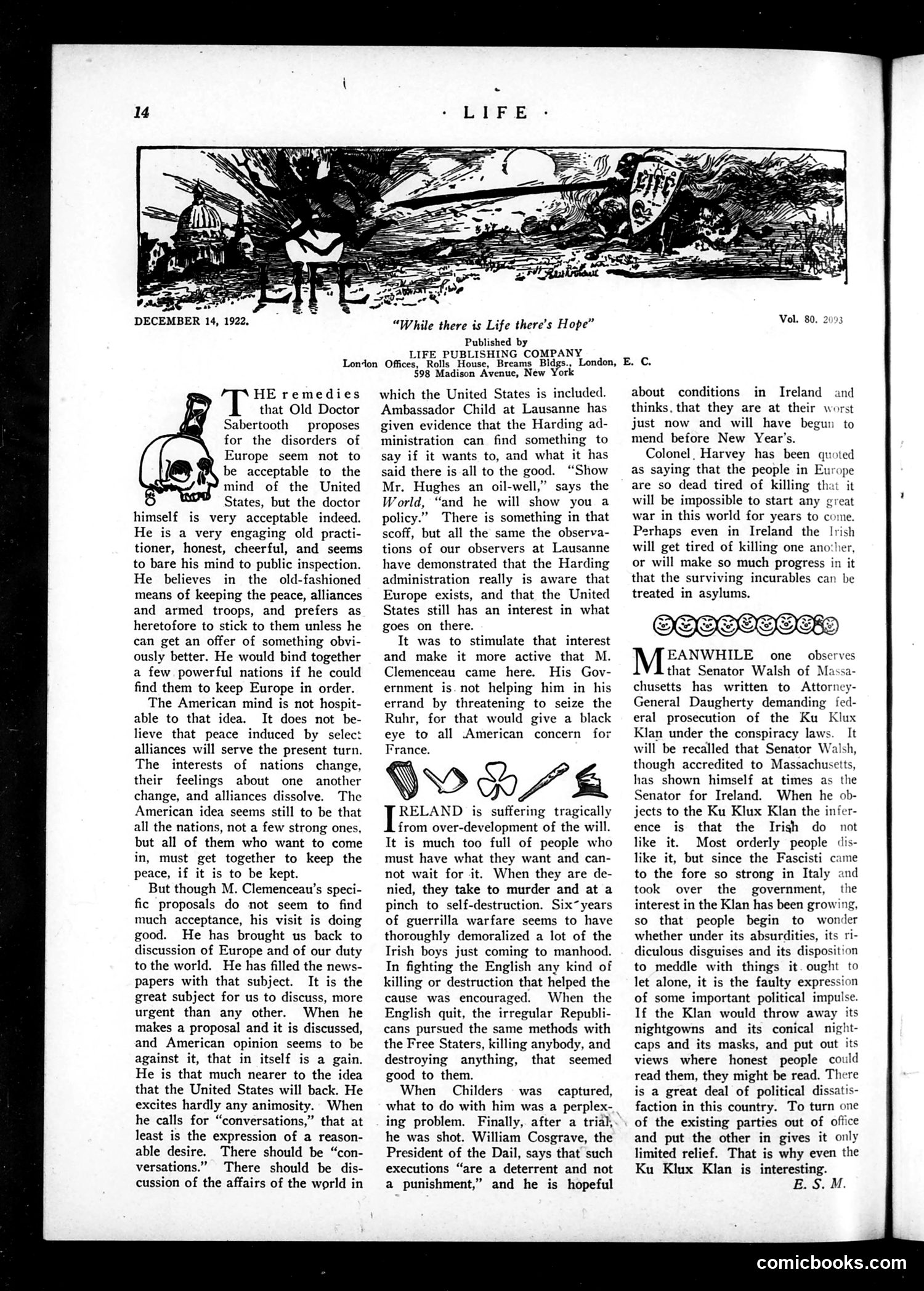Life — December 14, 1922 — page 16 of 36