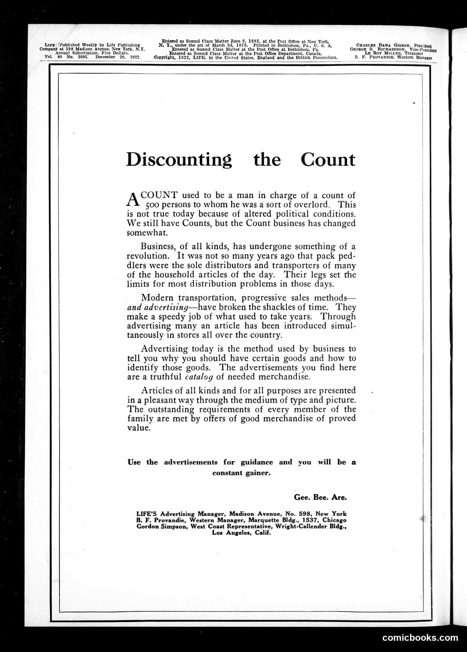 Life — December 28, 1922 — page 2 of 37