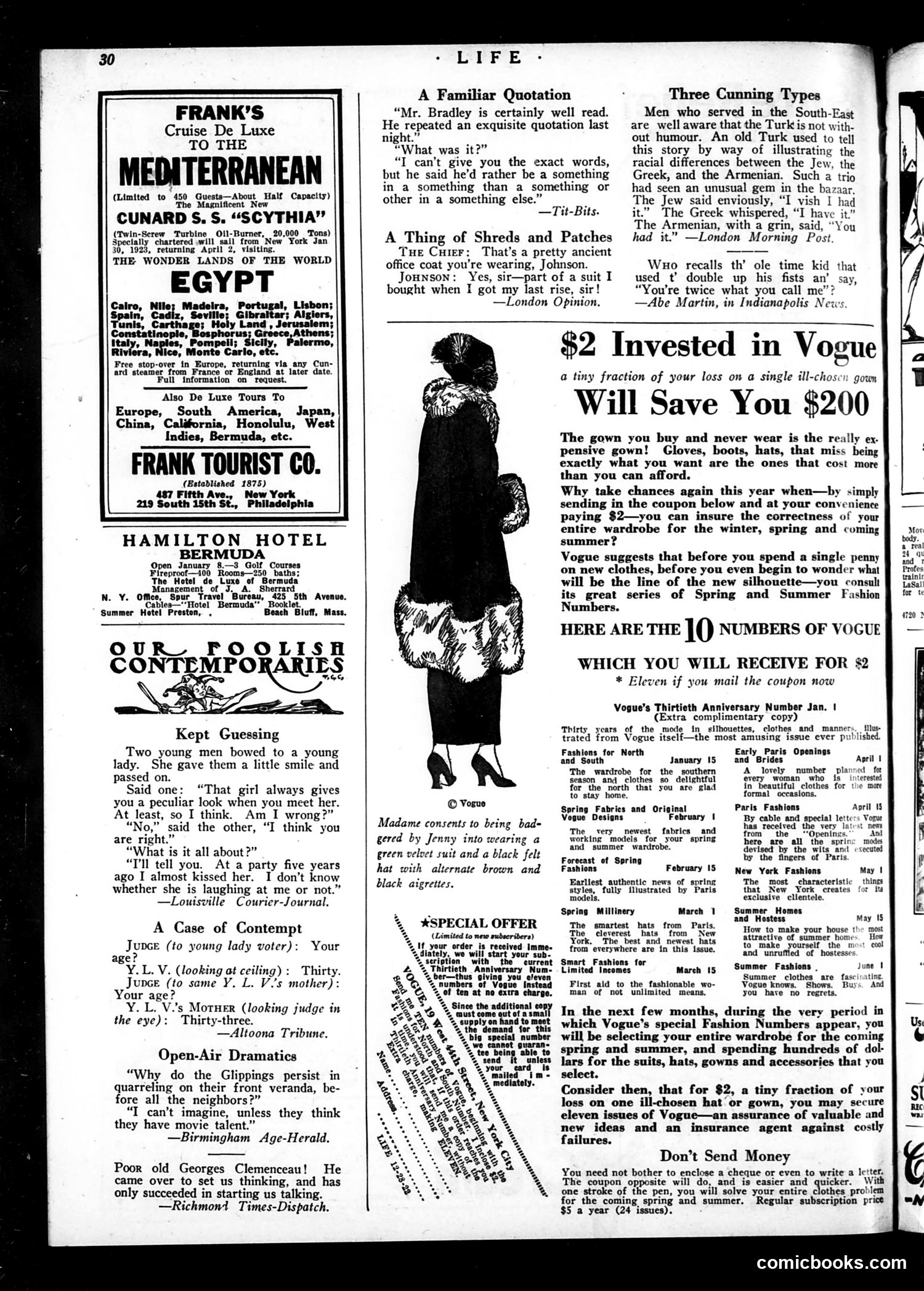 Life — December 28, 1922 — page 32 of 37