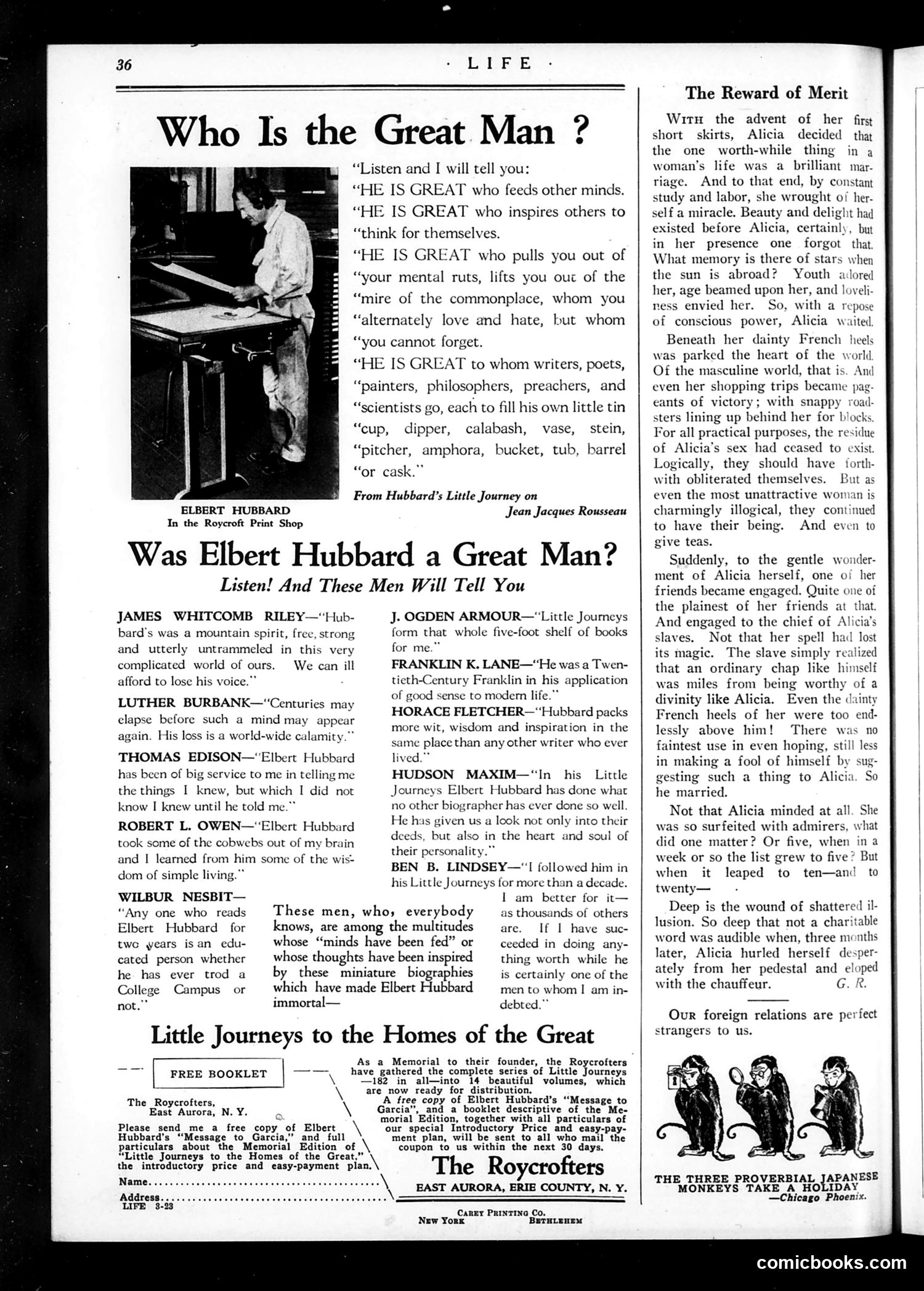 Life — March 29, 1923 — page 38 of 40