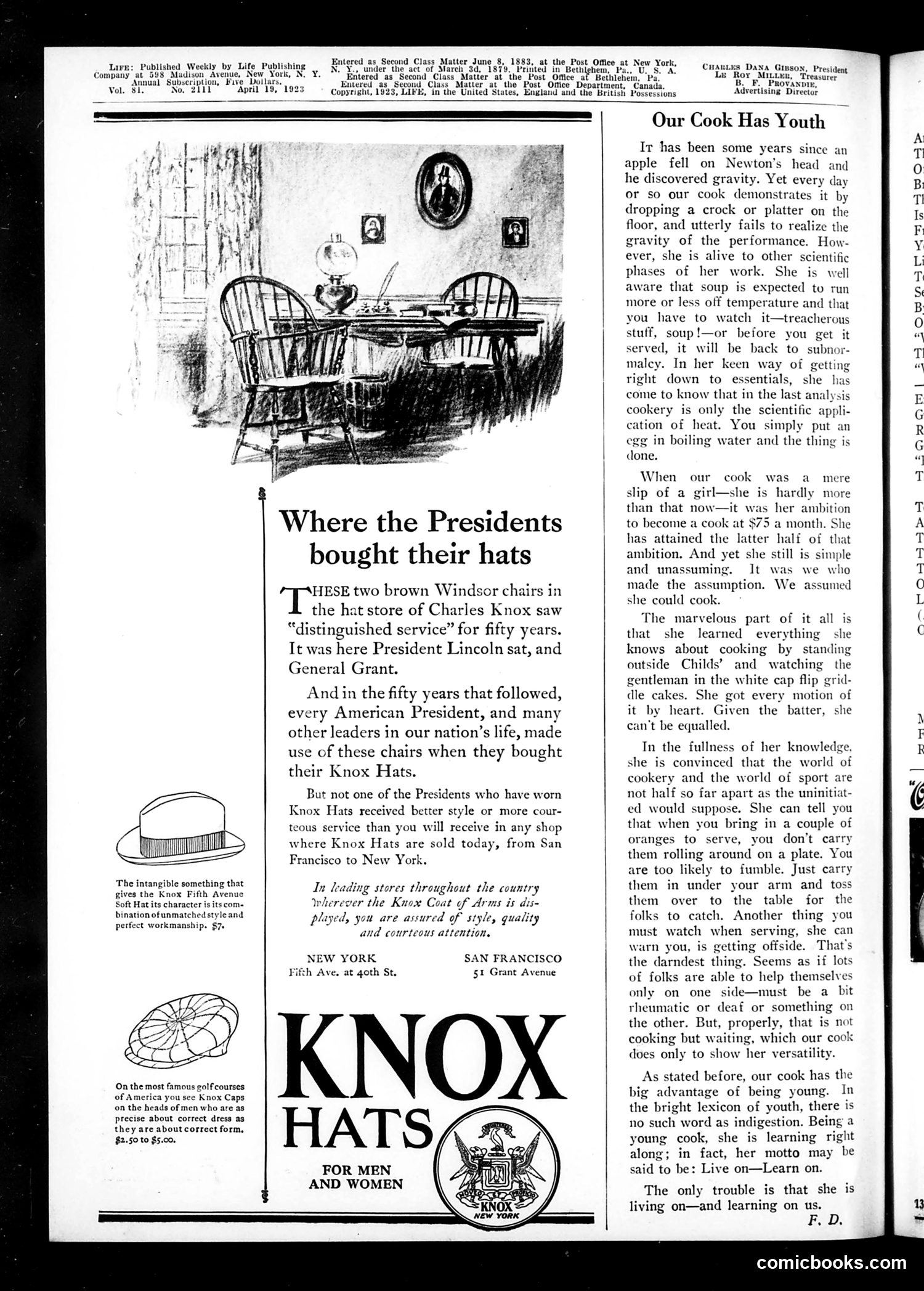 Life — April 19, 1923 — page 2 of 36