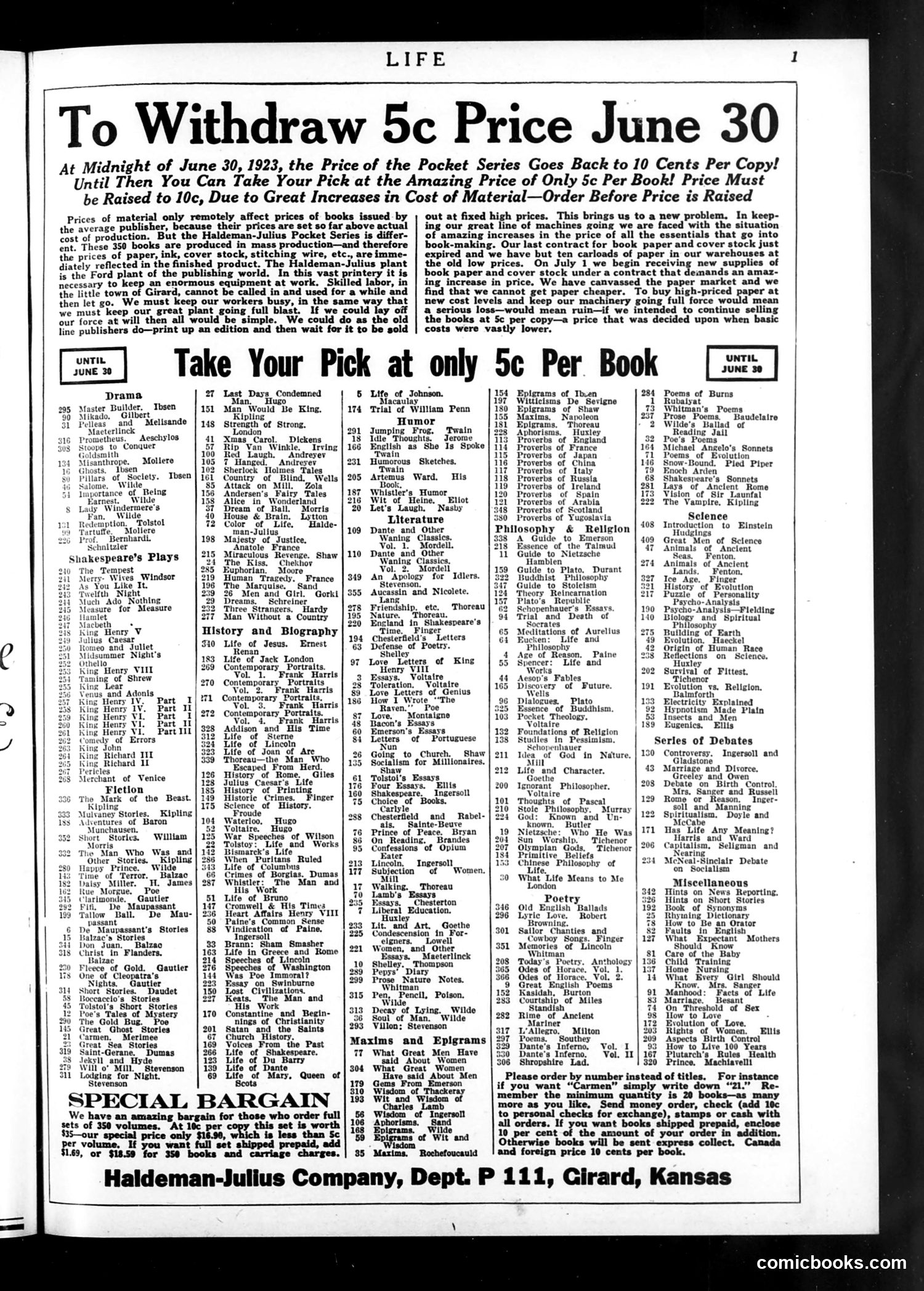 Life — May 24, 1923 — page 3 of 42